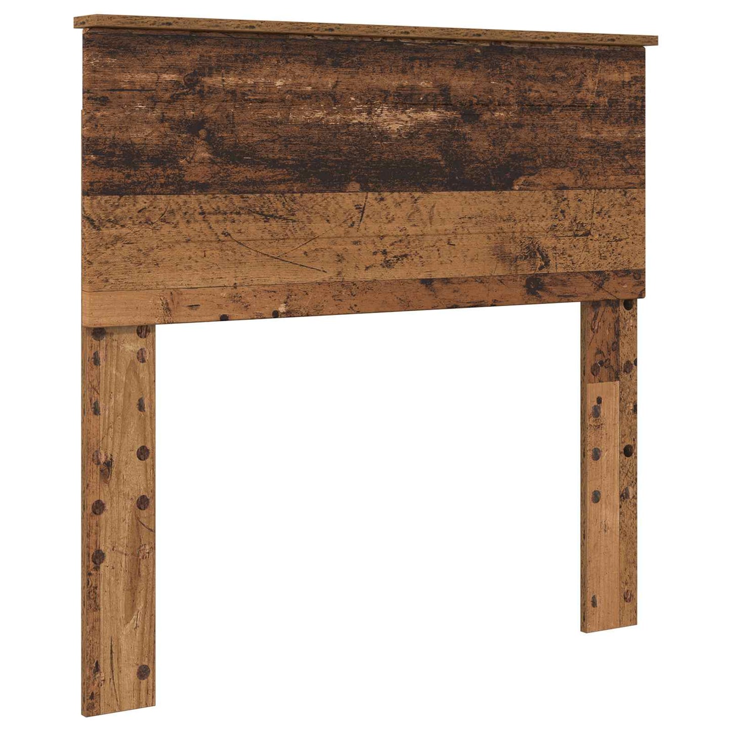 Bedframe met hoofdeinde Oudhout 100 x 200 cm Bewerkt hout is nu te koop bij PeponiXL, paradijselijk wonen!