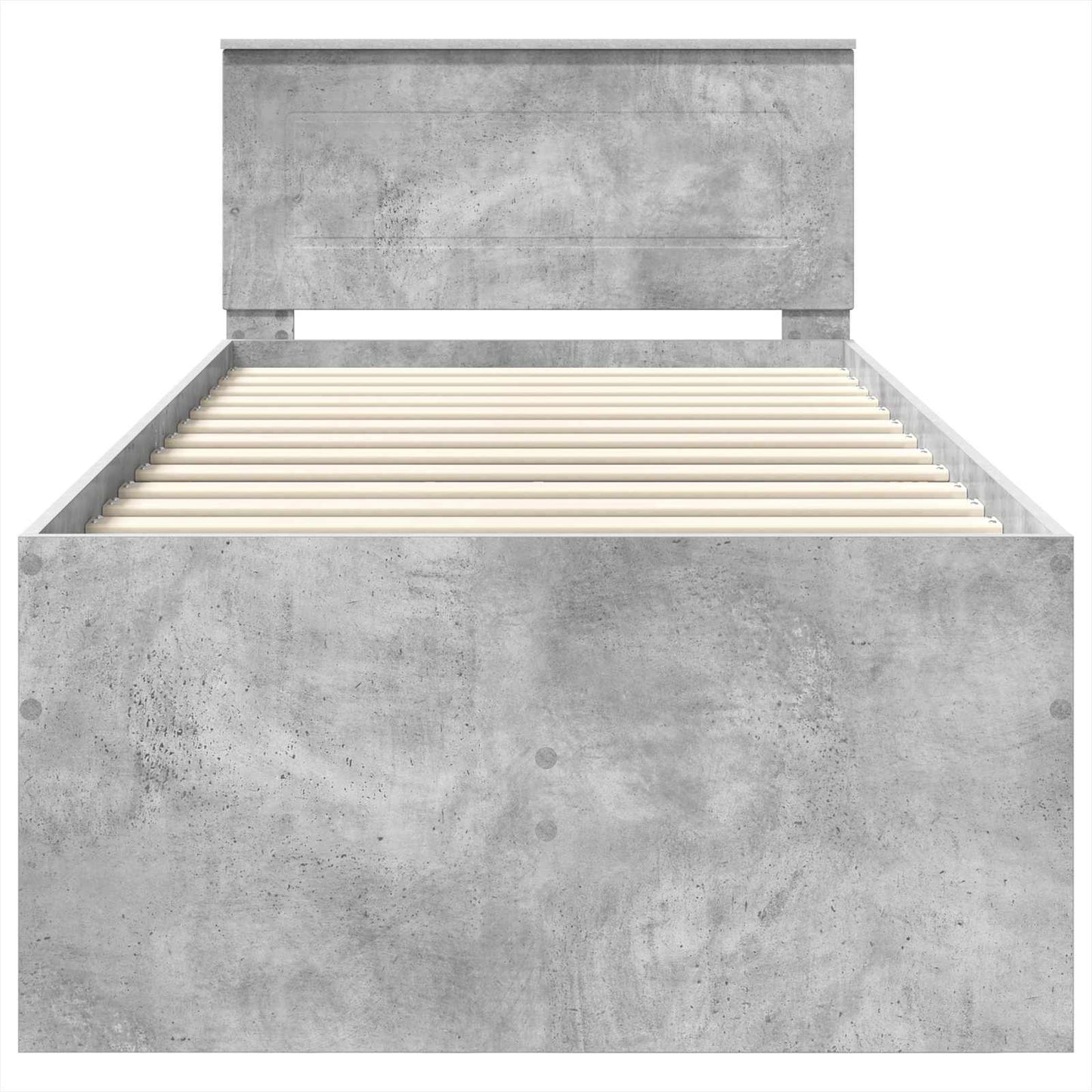 Slaapbank Beton Grijs en Zwart 100 x 200 cm Bewerkt hout is nu te koop bij PeponiXL, paradijselijk wonen!