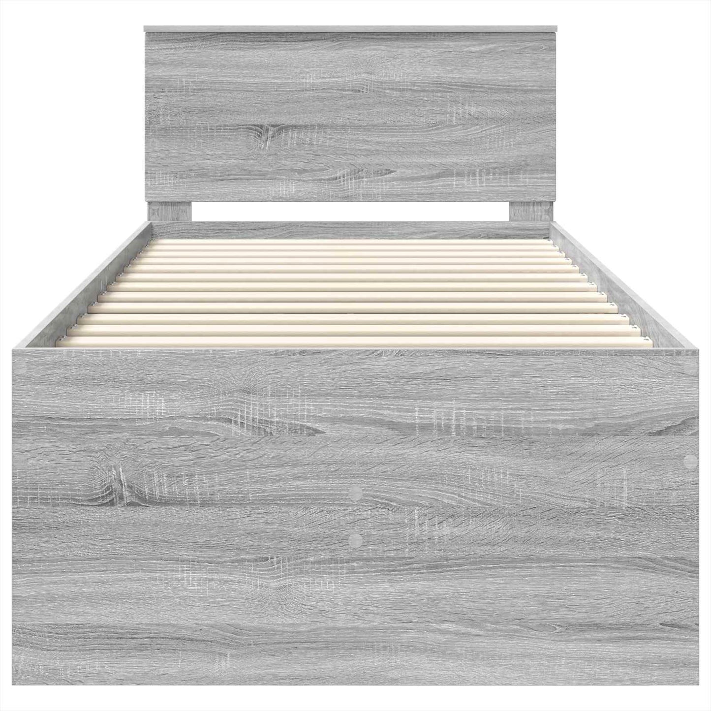 Slaapbank Grijs Sonoma en Zwart 100 x 200 cm Bewerkt hout is nu te koop bij PeponiXL, paradijselijk wonen!