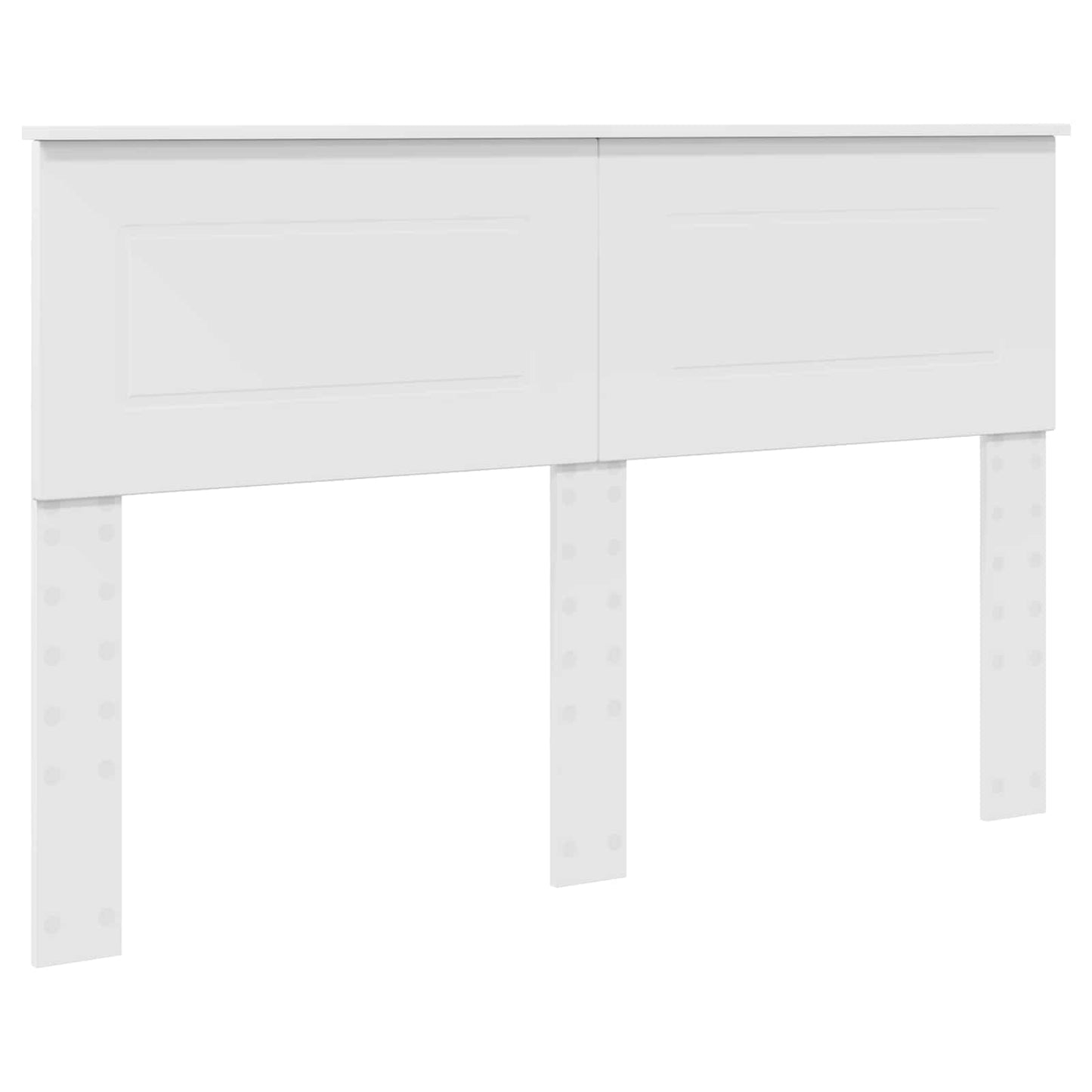 Bedframe met hoofdeinde Wit 140 x 200 cm Bewerkt hout is nu te koop bij PeponiXL, paradijselijk wonen!