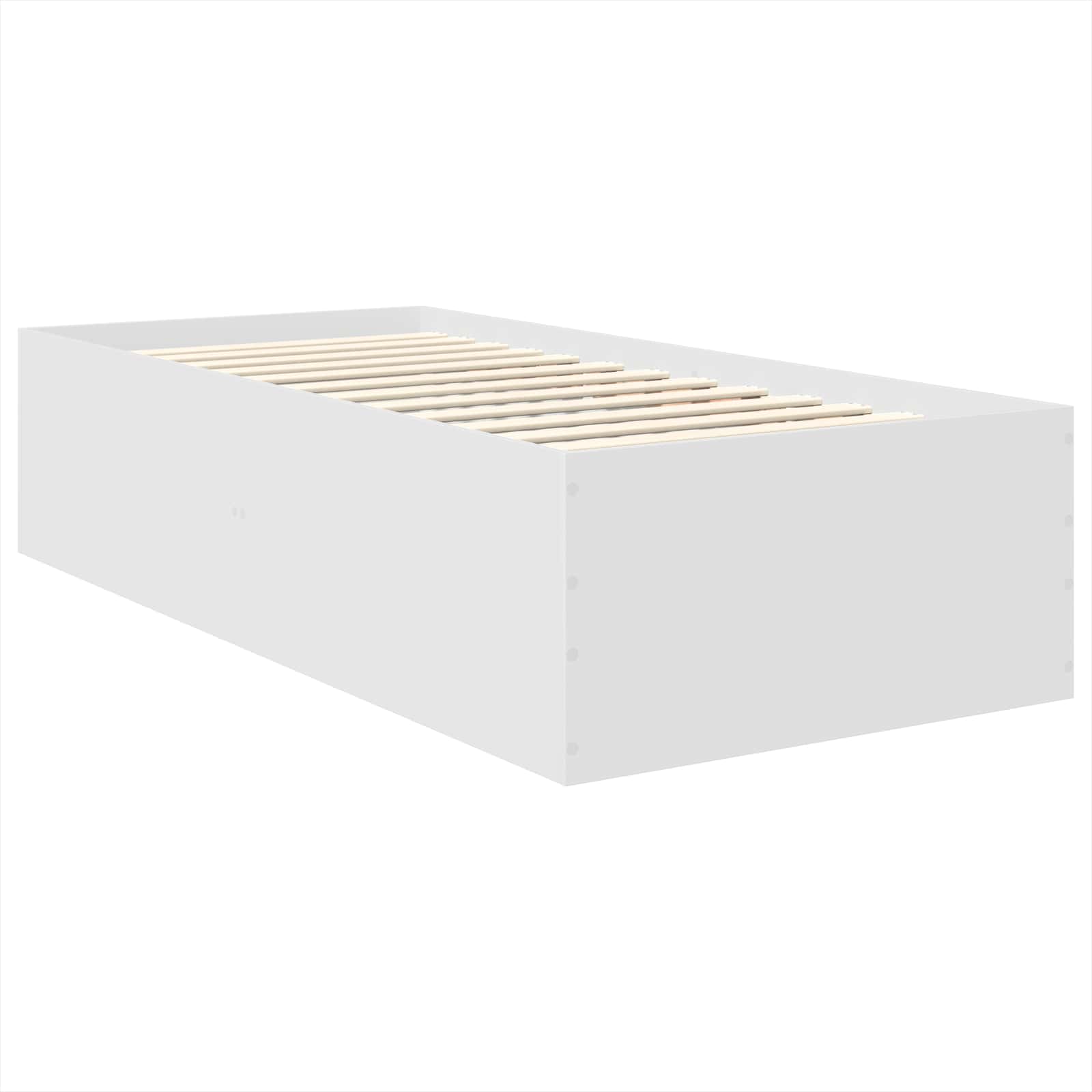 Bedframe met hoofdeinde Wit 120 x 200 cm Bewerkt hout is nu te koop bij PeponiXL, paradijselijk wonen!