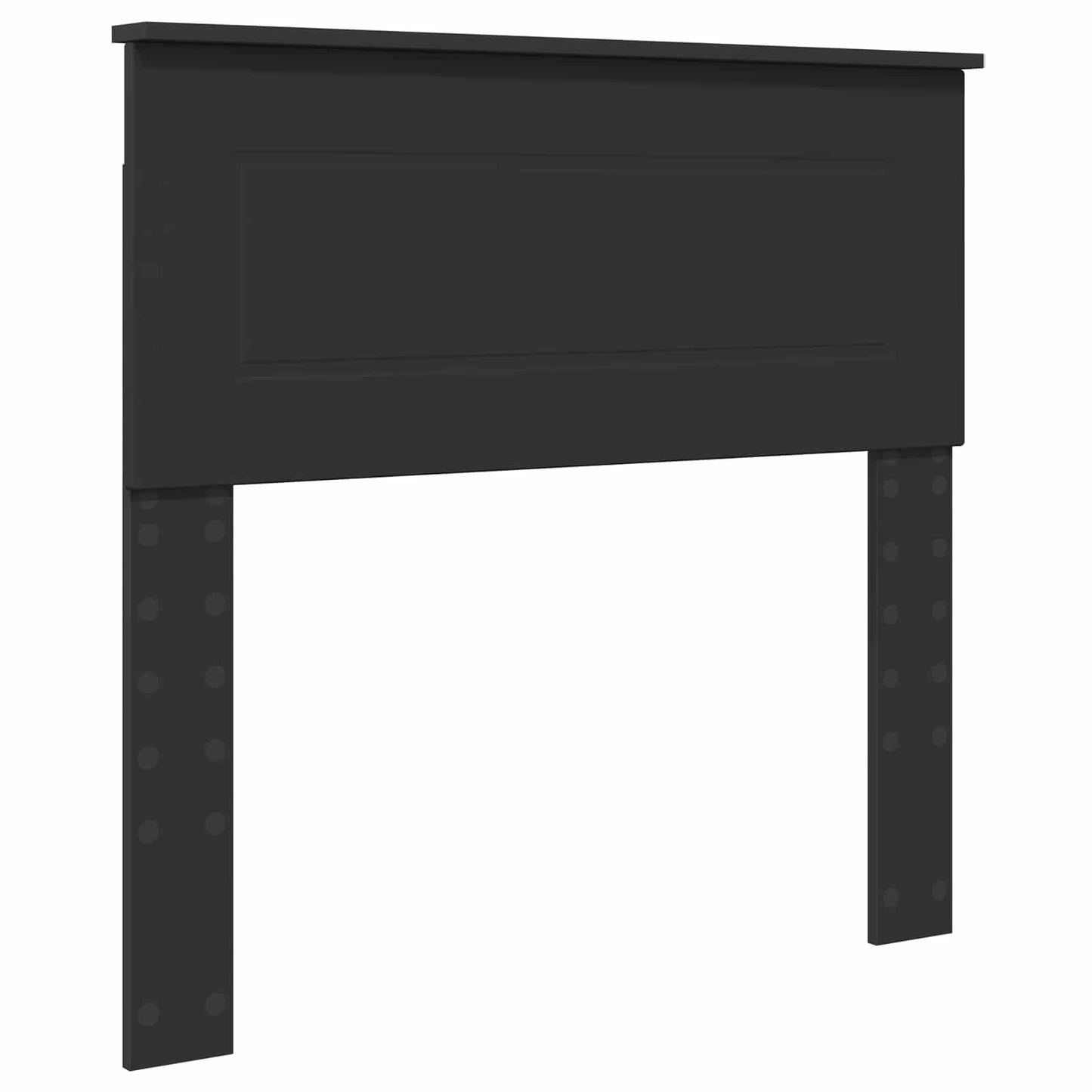 Bedframe met hoofdeinde Zwart 120 x 200 cm Bewerkt hout is nu te koop bij PeponiXL, paradijselijk wonen!