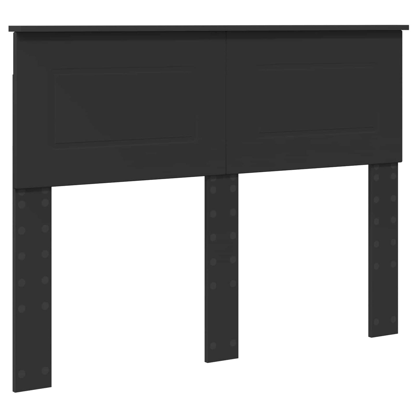 Bedframe met hoofdeinde Zwart 120 x 190 cm Bewerkt hout is nu te koop bij PeponiXL, paradijselijk wonen!