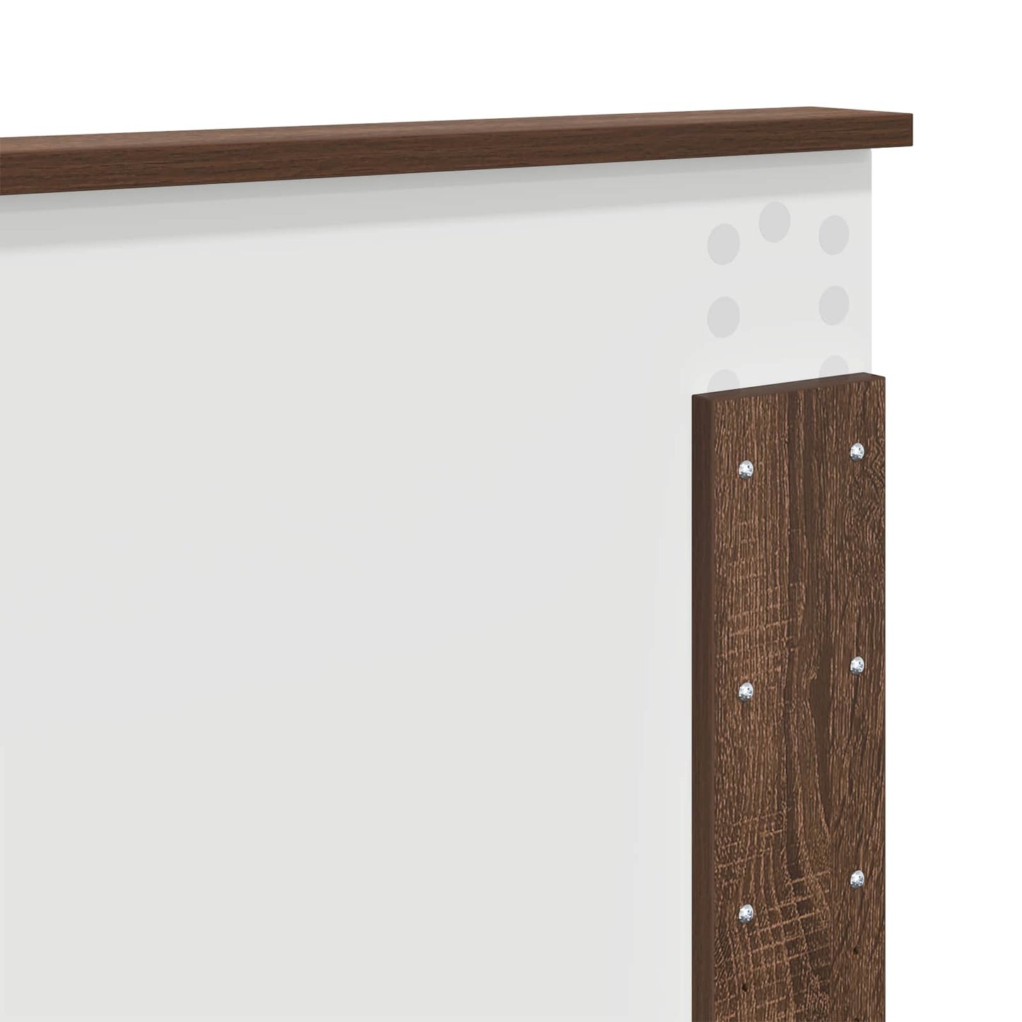 Bedframe met hoofdeinde Bruin Eiken 200 x 200 cm Bewerkt hout is nu te koop bij PeponiXL, paradijselijk wonen!