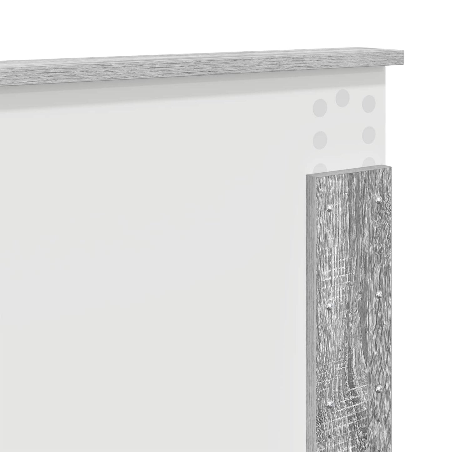 Bedframe met hoofdeinde Grijs Sonoma 140 x 200 cm Bewerkt hout is nu te koop bij PeponiXL, paradijselijk wonen!
