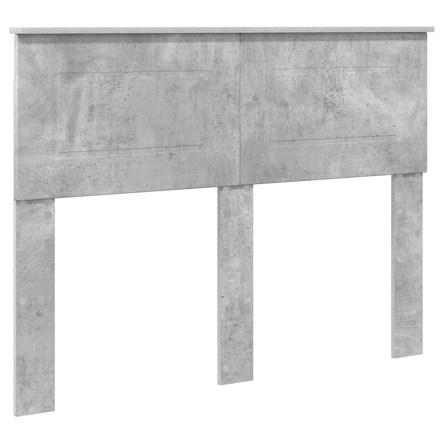 Bedframe met hoofdeinde Beton Grijs 120 x 123 cm Bewerkt hout is nu te koop bij PeponiXL, paradijselijk wonen!