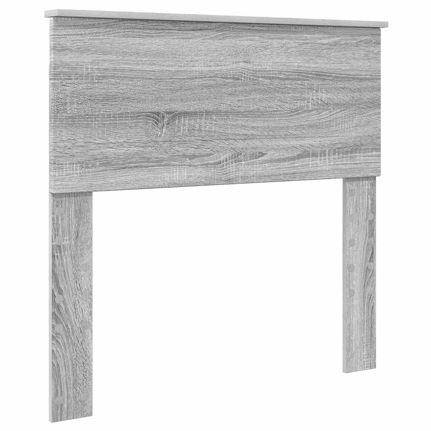 Bedframe met hoofdeinde Grijs Sonoma 80 x 200 cm Bewerkt hout is nu te koop bij PeponiXL, paradijselijk wonen!