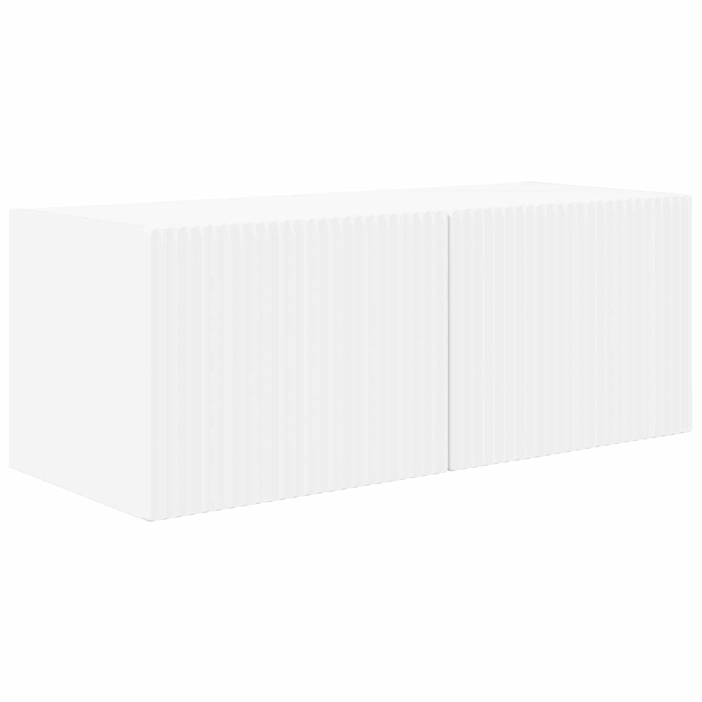 TV Wandkast Set Wandgemonteerd 4 pcs Wit Bewerkt hout is nu te koop bij PeponiXL, paradijselijk wonen!