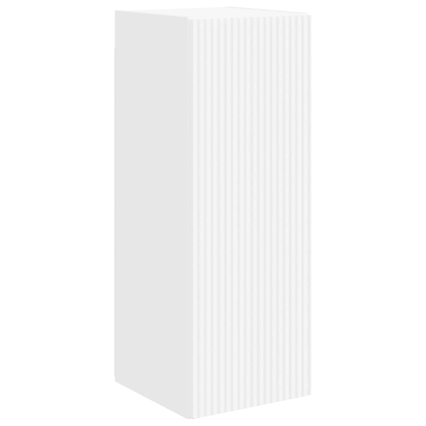 TV Wandkast Set Wandgemonteerd 4 pcs Wit Bewerkt hout is nu te koop bij PeponiXL, paradijselijk wonen!