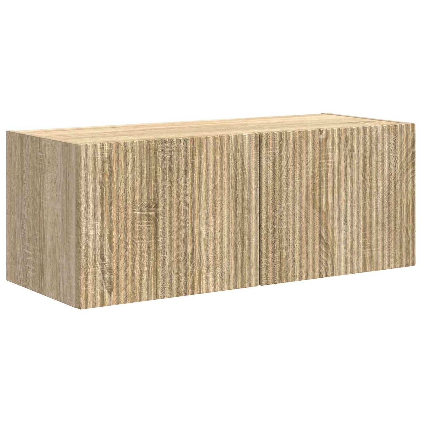 TV Wandkast Set Wandgemonteerd 4 pcs Sonoma Eiken Bewerkt hout is nu te koop bij PeponiXL, paradijselijk wonen!