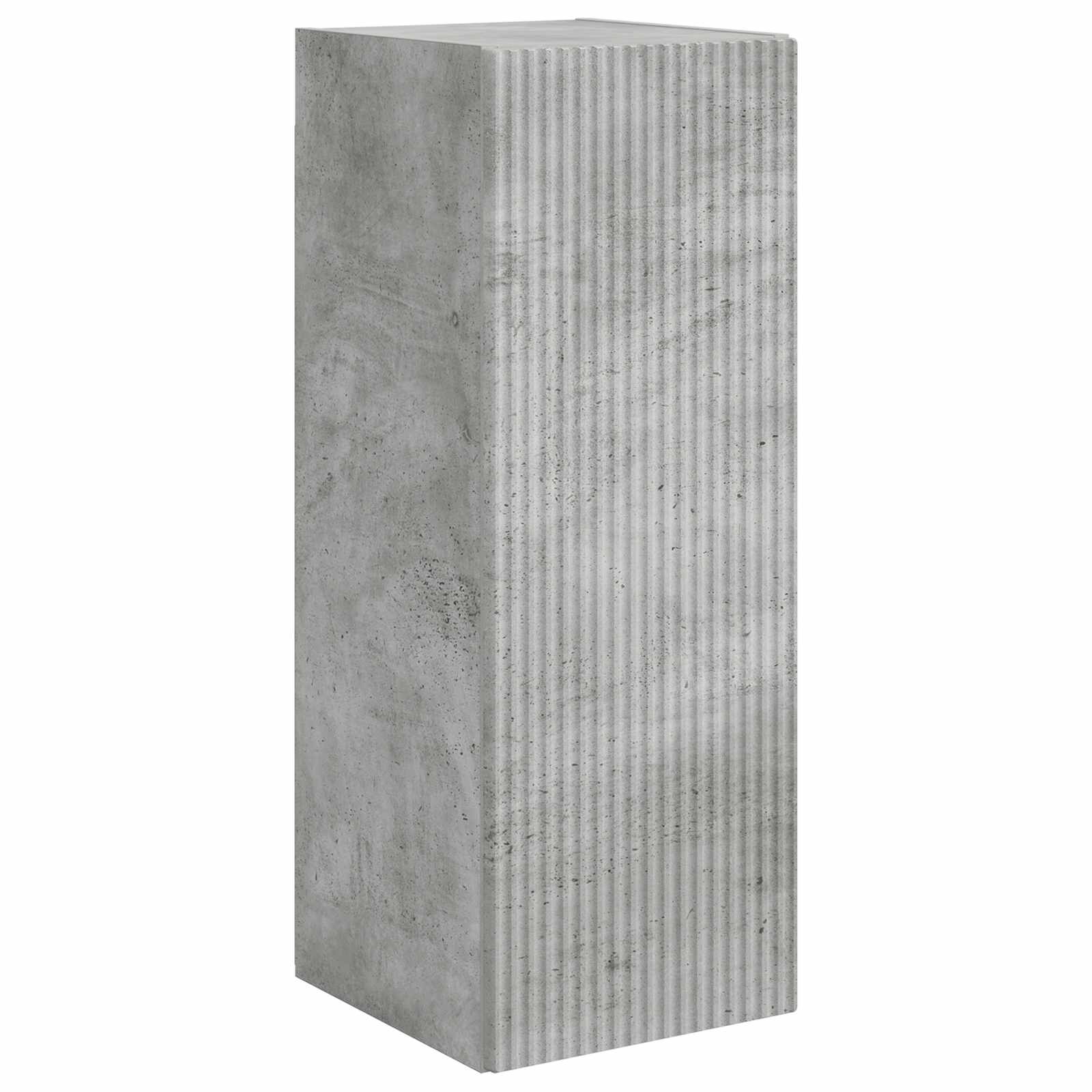 TV Wandkast Set Wandgemonteerd 4 pcs Beton Grijs Bewerkt hout is nu te koop bij PeponiXL, paradijselijk wonen!