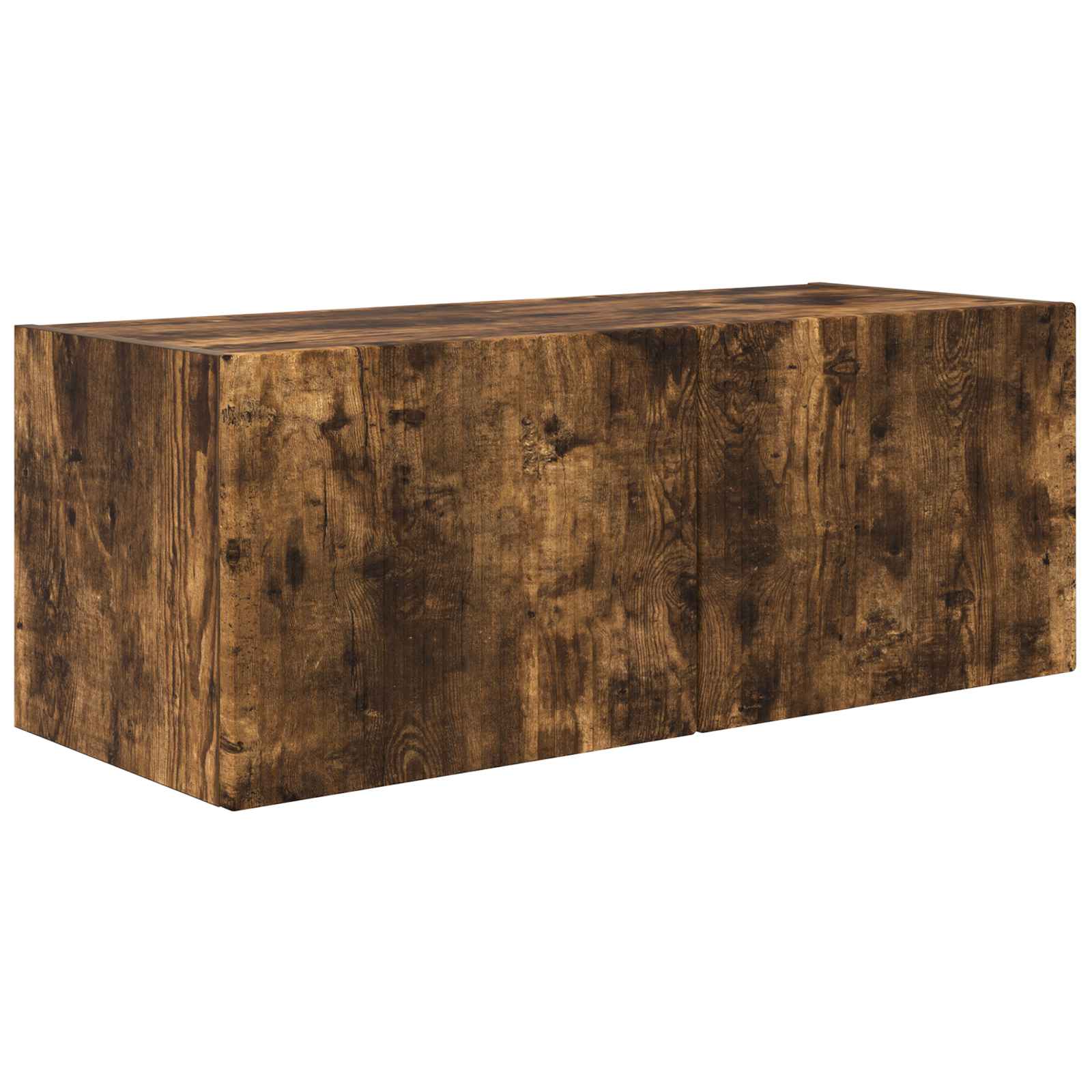 TV Wandkast Set Wandgemonteerd 4 pcs Gerookt eiken Bewerkt hout is nu te koop bij PeponiXL, paradijselijk wonen!