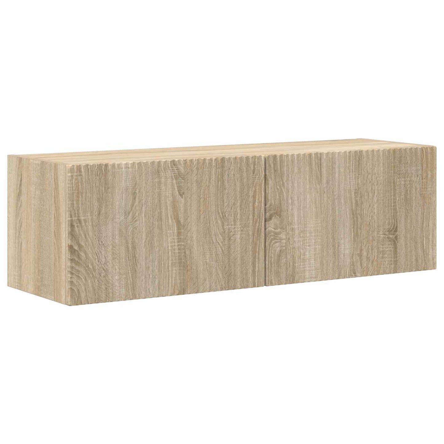 TV Wandkast Set Wandgemonteerd 4 pcs Sonoma Eiken Bewerkt hout is nu te koop bij PeponiXL, paradijselijk wonen!