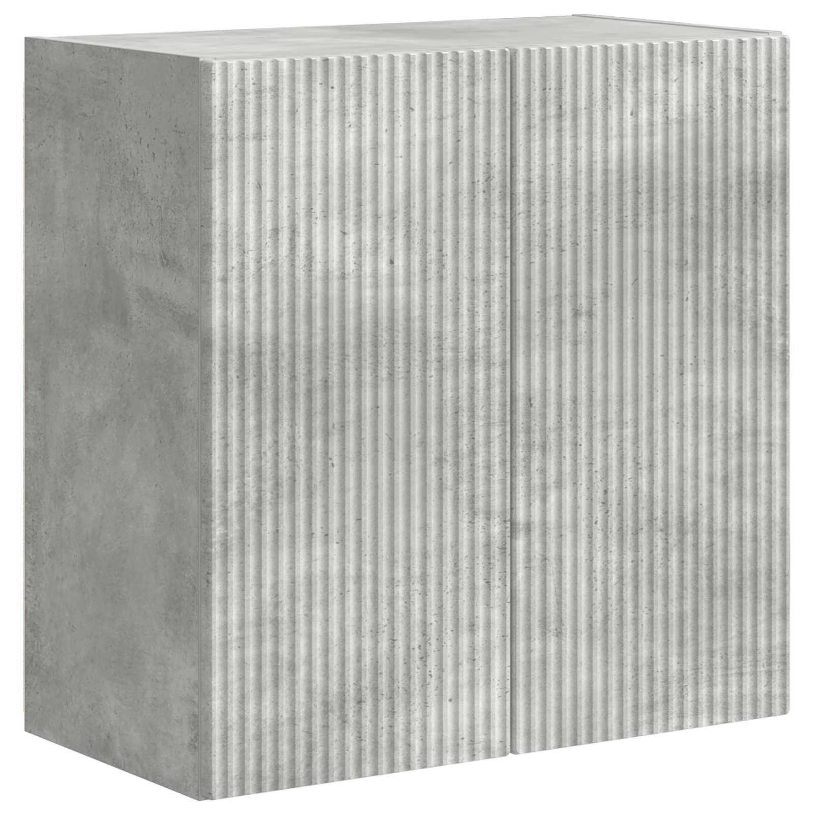 TV Wandkast Set Wandgemonteerd 6 pcs Beton Grijs is nu te koop bij PeponiXL, paradijselijk wonen!