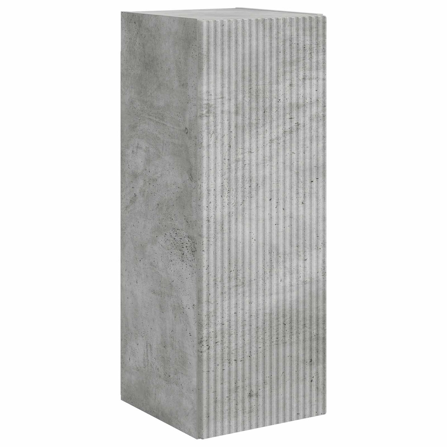 Tv-meubelset Wandgemonteerd 2 pcs Beton Grijs Bewerkt hout is nu te koop bij PeponiXL, paradijselijk wonen!