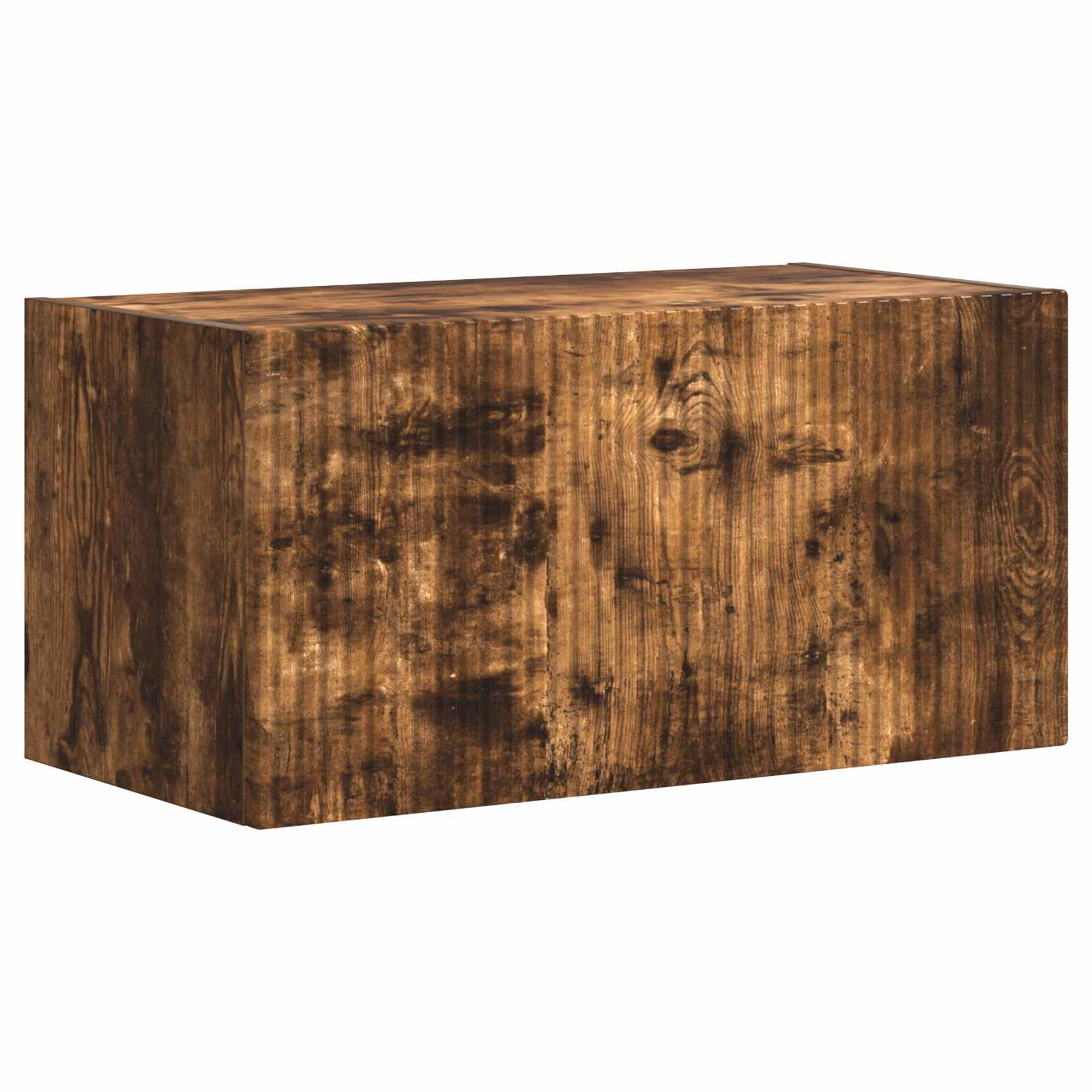 Tv-meubelset Wandgemonteerd 2 pcs Gerookt eiken Bewerkt hout is nu te koop bij PeponiXL, paradijselijk wonen!
