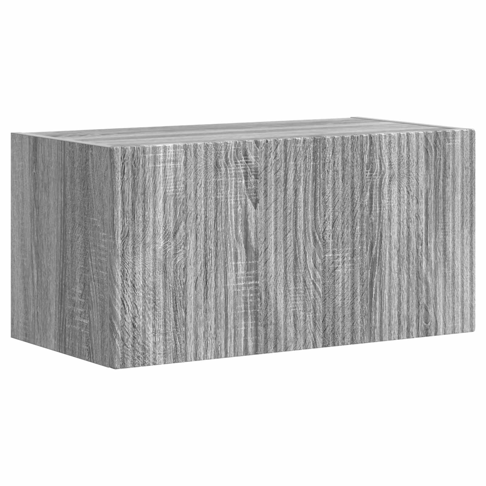 Tv-meubelset Wandgemonteerd 2 pcs Grijs Sonoma Bewerkt hout is nu te koop bij PeponiXL, paradijselijk wonen!