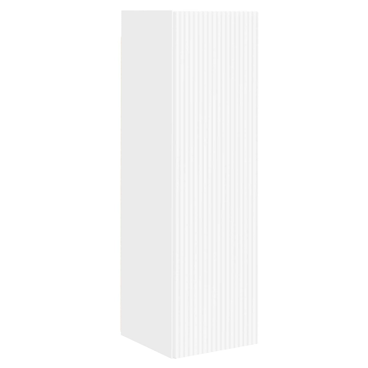Tv-meubelset Wandgemonteerd 3 pcs Wit Bewerkt hout is nu te koop bij PeponiXL, paradijselijk wonen!