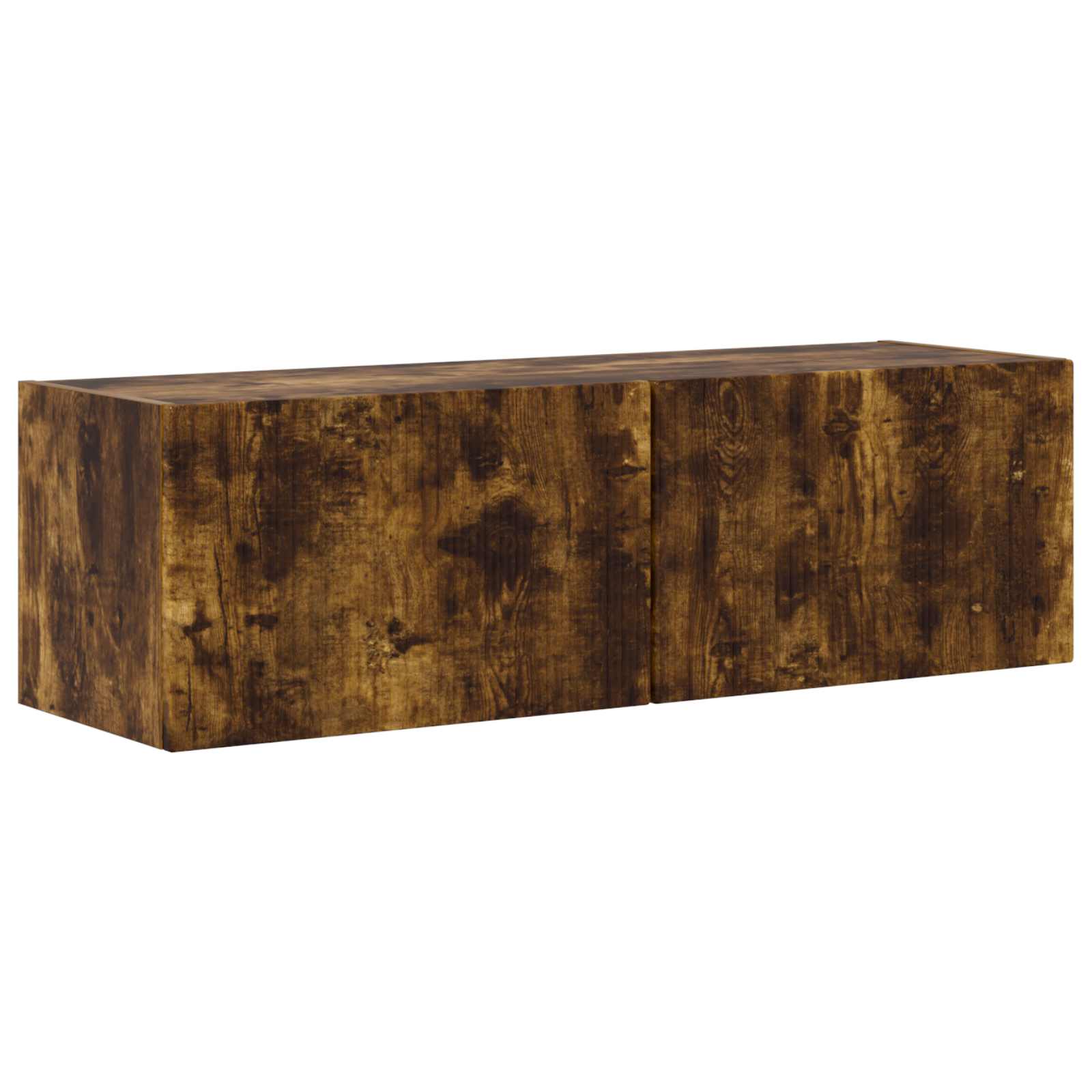Tv-meubelset Wandgemonteerd 3 pcs Gerookt eiken Bewerkt hout is nu te koop bij PeponiXL, paradijselijk wonen!