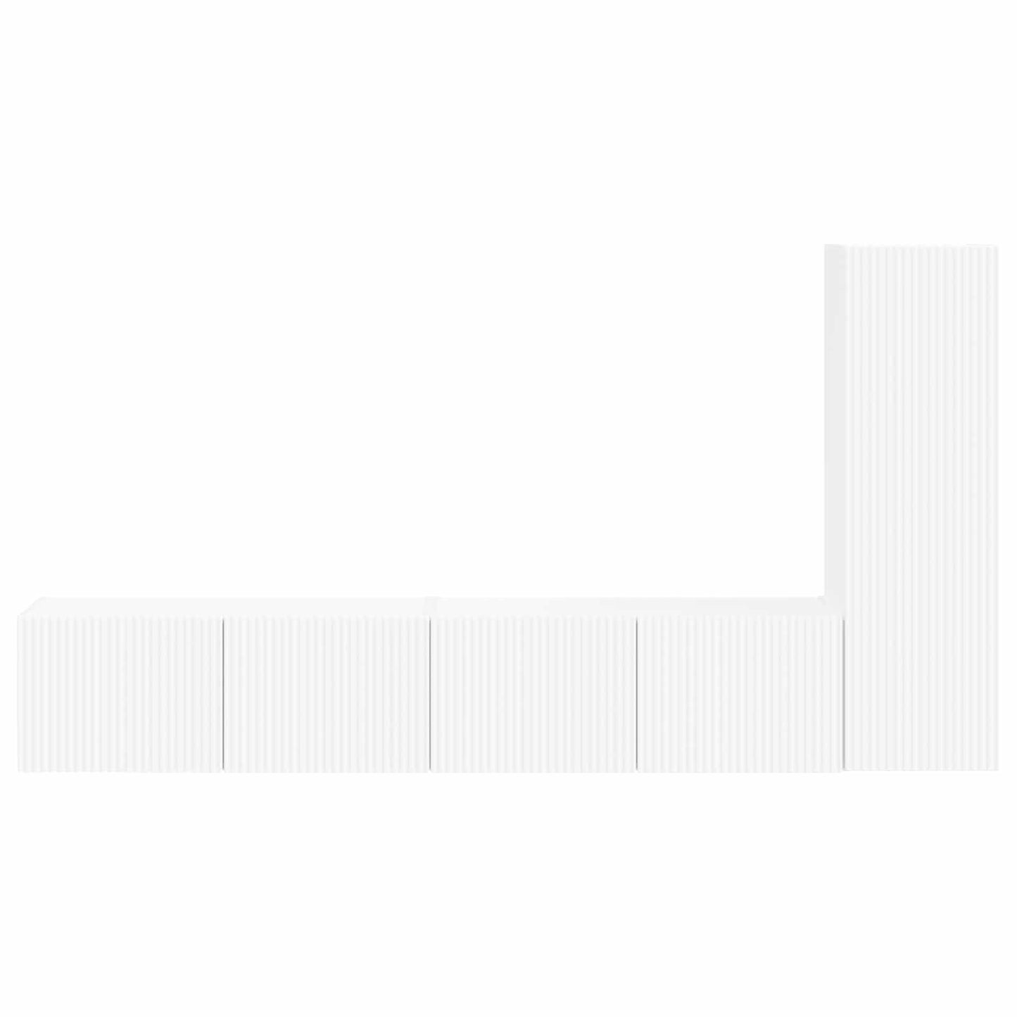 Tv-meubelset Wandgemonteerd 3 pcs Wit Bewerkt hout is nu te koop bij PeponiXL, paradijselijk wonen!