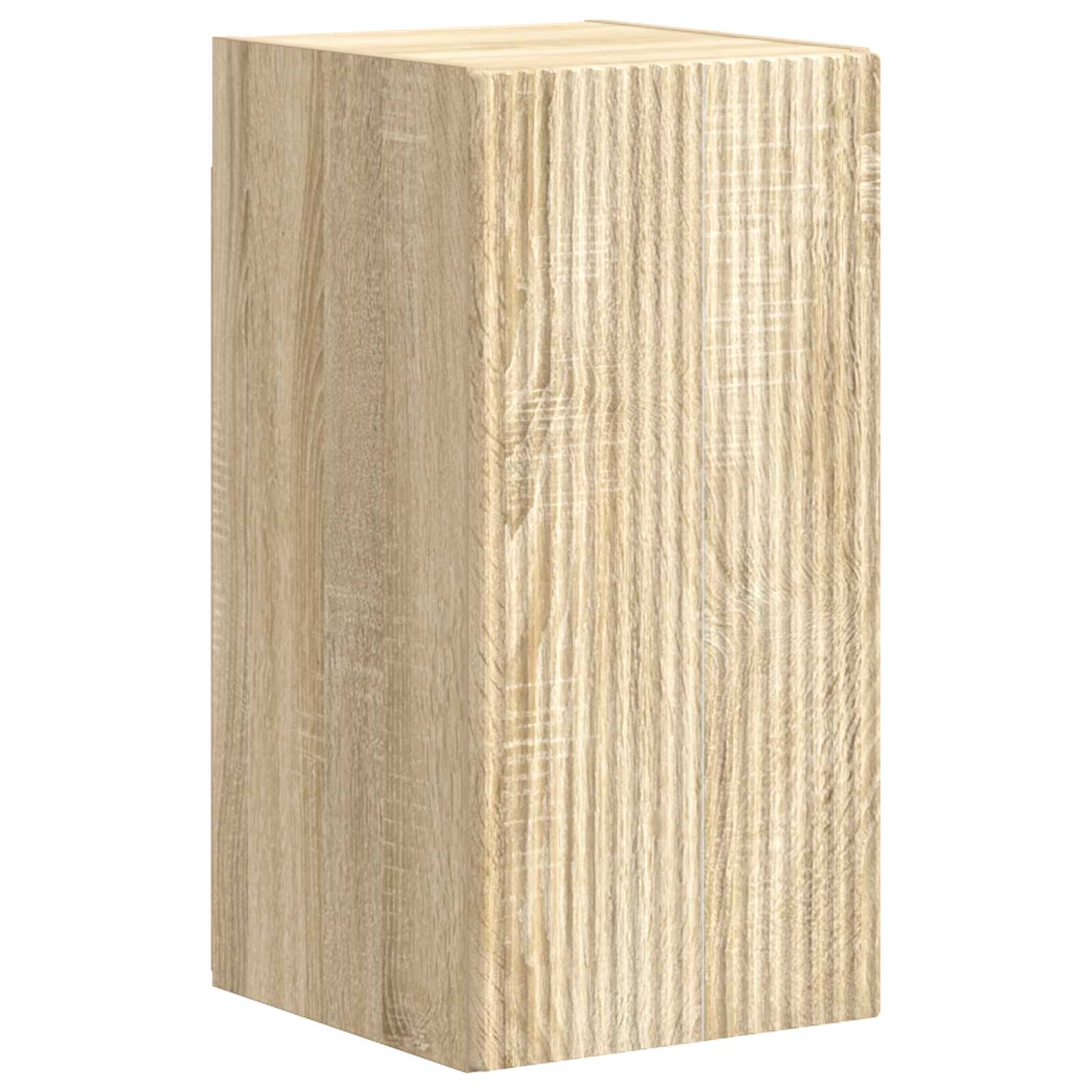 Tv-meubelset Wandgemonteerd 4 pcs Sonoma Eiken Bewerkt hout is nu te koop bij PeponiXL, paradijselijk wonen!