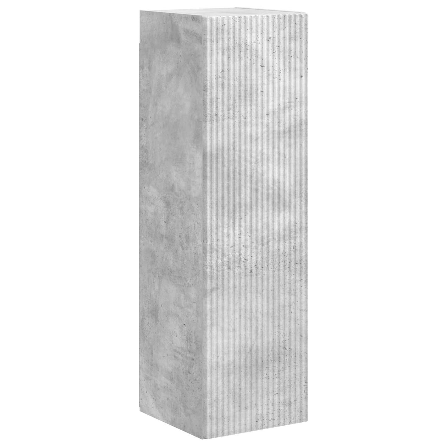 Tv-meubelset Wandgemonteerd 4 pcs Beton Grijs Bewerkt hout is nu te koop bij PeponiXL, paradijselijk wonen!