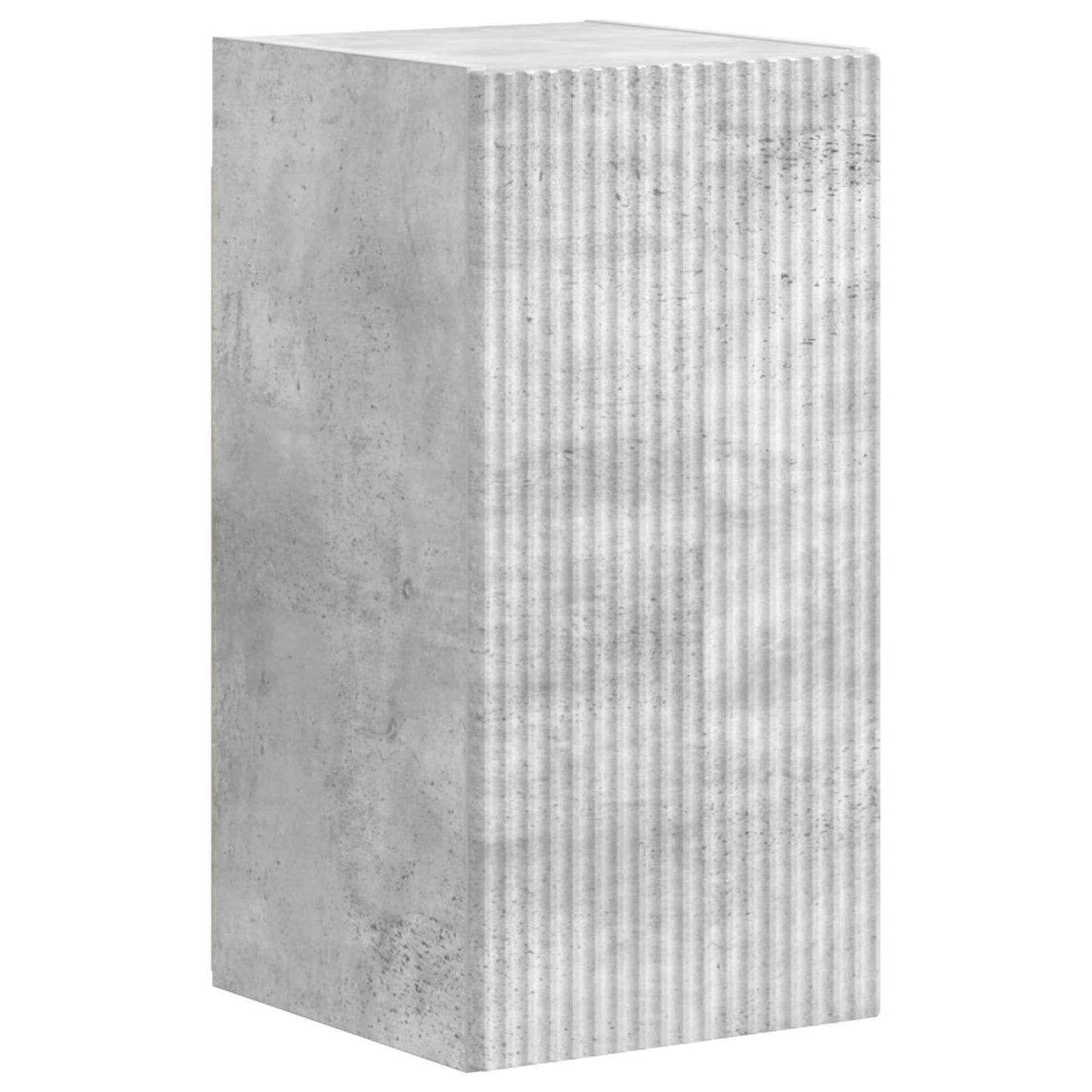 Tv-meubelset Wandgemonteerd 4 pcs Beton Grijs Bewerkt hout is nu te koop bij PeponiXL, paradijselijk wonen!