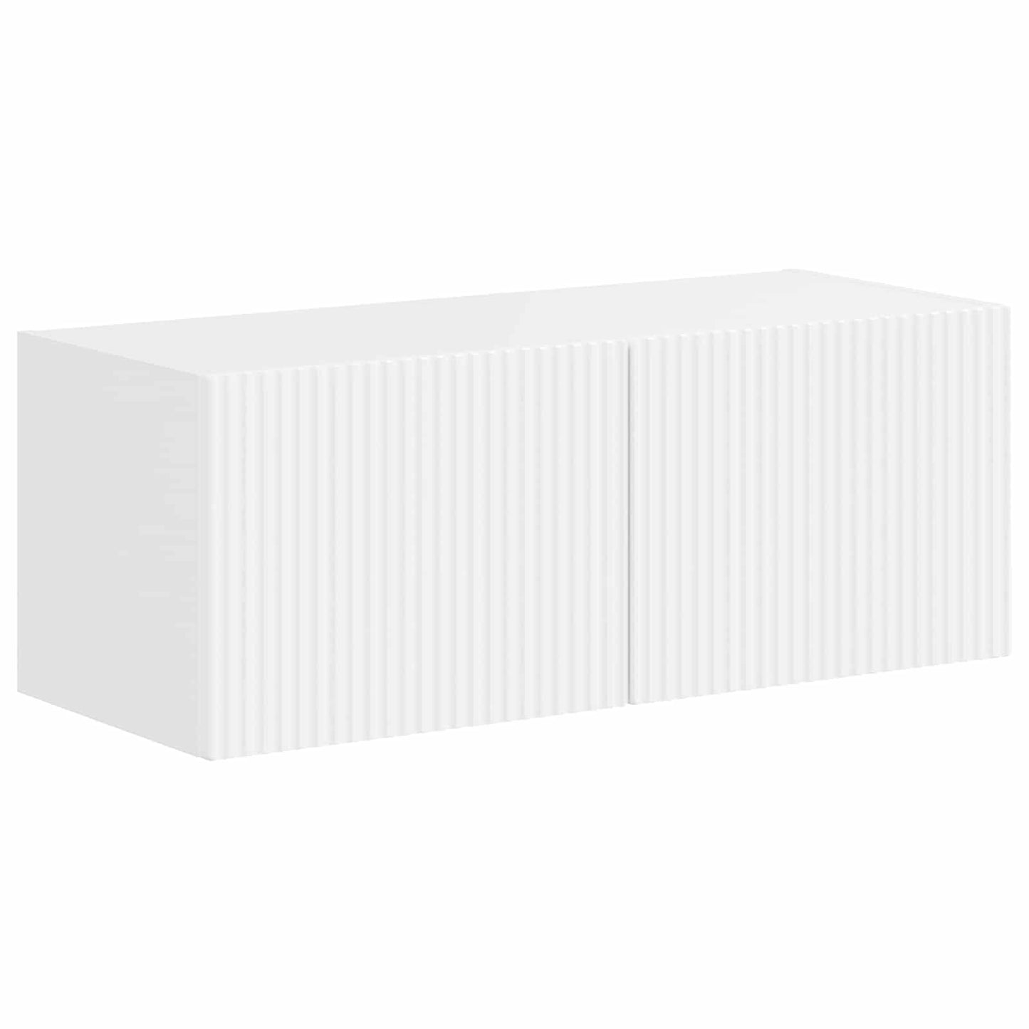 Tv-meubelset Wandgemonteerd 4 pcs Hoogglans wit Bewerkt hout is nu te koop bij PeponiXL, paradijselijk wonen!