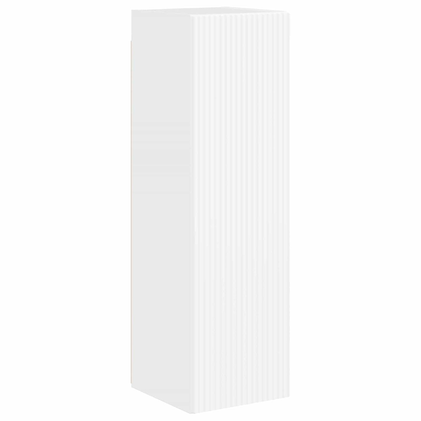 Tv-meubelset Wandgemonteerd 4 pcs Hoogglans wit Bewerkt hout is nu te koop bij PeponiXL, paradijselijk wonen!