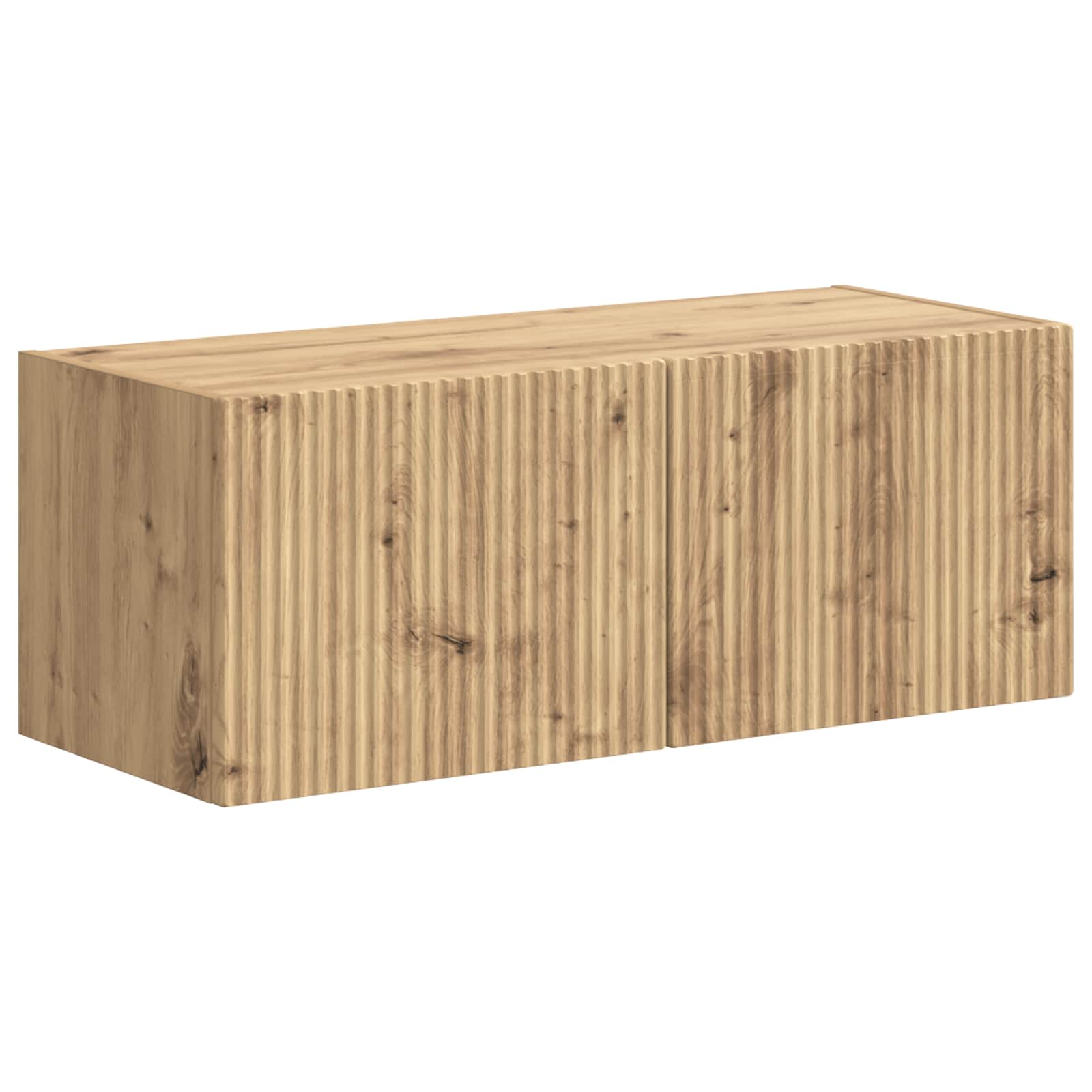Tv-meubelset Wandgemonteerd 4 pcs Artisan Eiken Bewerkt hout is nu te koop bij PeponiXL, paradijselijk wonen!