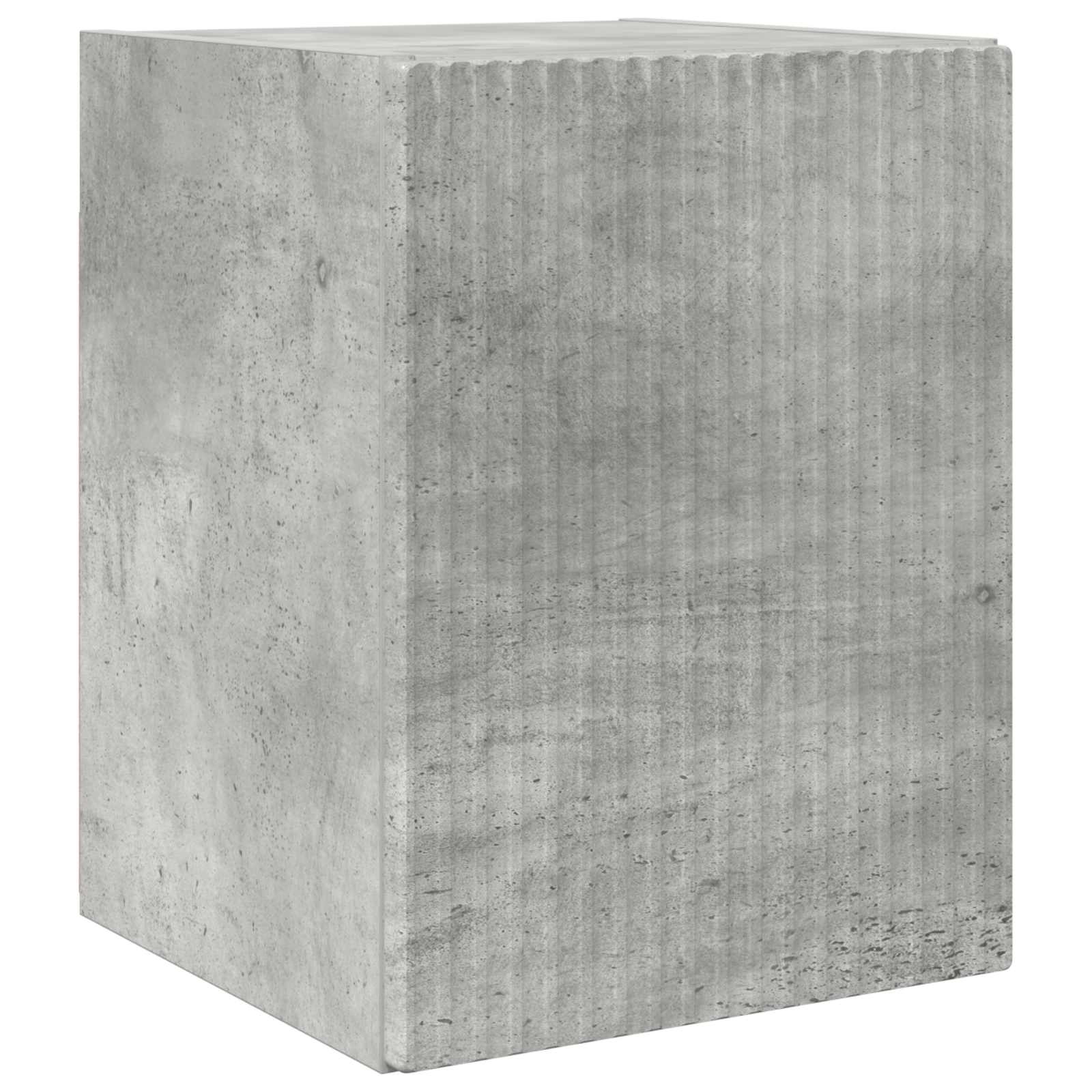 Tv-meubelset Wandgemonteerd 3 pcs Beton Grijs Bewerkt hout is nu te koop bij PeponiXL, paradijselijk wonen!