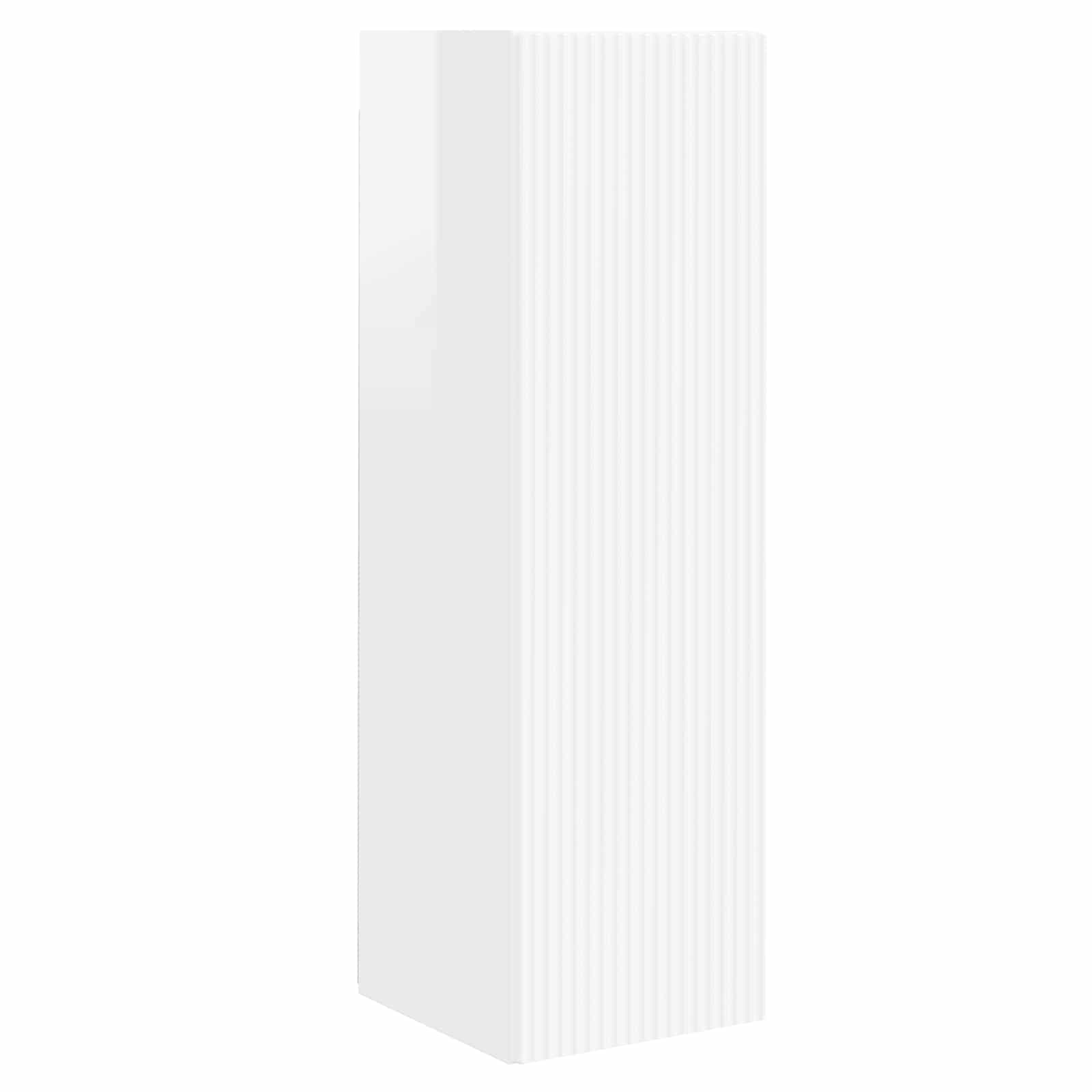 Tv-meubelset Wandgemonteerd 3 pcs Hoogglans wit Bewerkt hout is nu te koop bij PeponiXL, paradijselijk wonen!