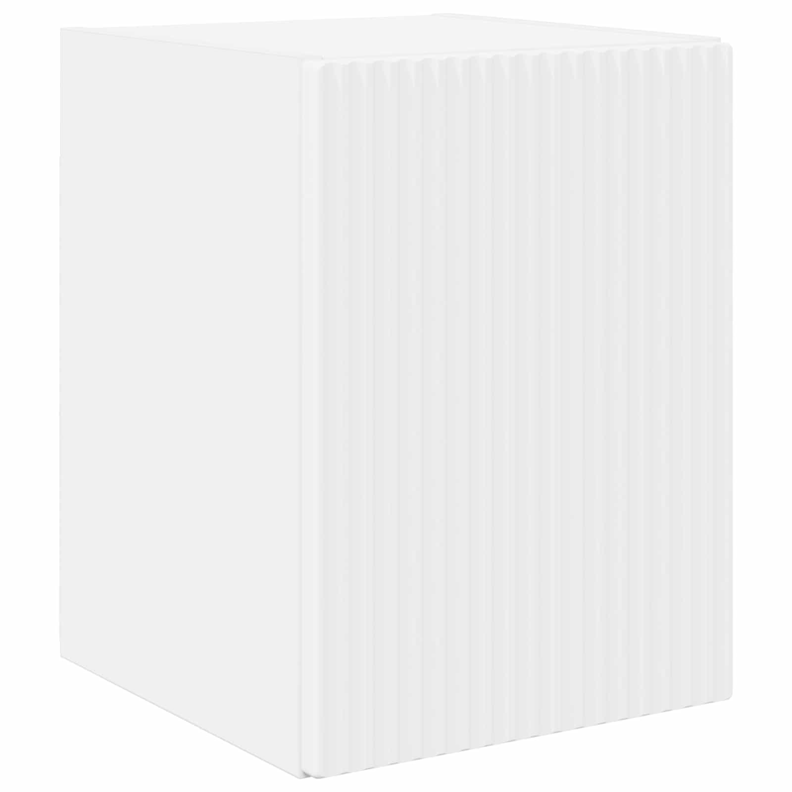 Tv-meubelset Wandgemonteerd 4 pcs Wit Bewerkt hout is nu te koop bij PeponiXL, paradijselijk wonen!