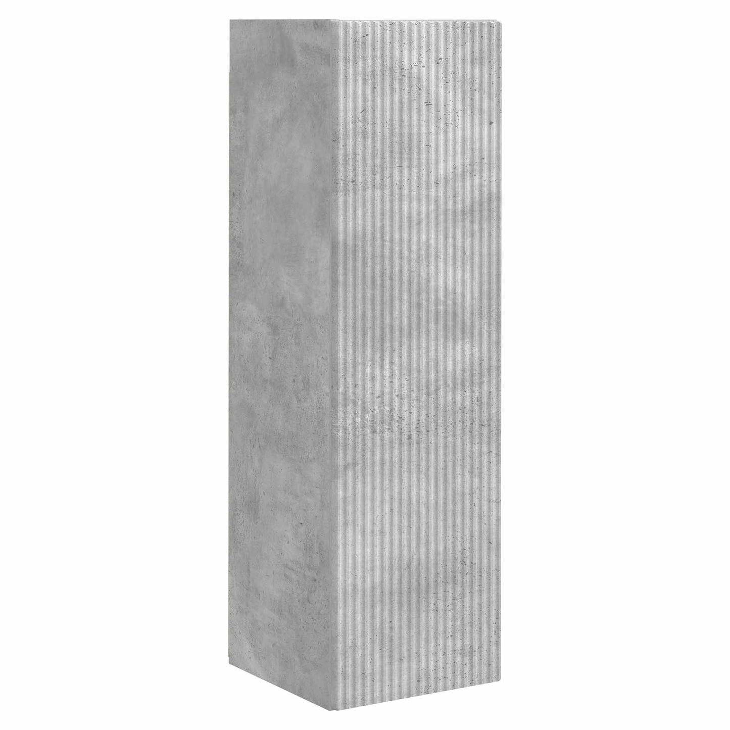 Tv-meubelset Wandgemonteerd 4 pcs Beton Grijs Bewerkt hout is nu te koop bij PeponiXL, paradijselijk wonen!