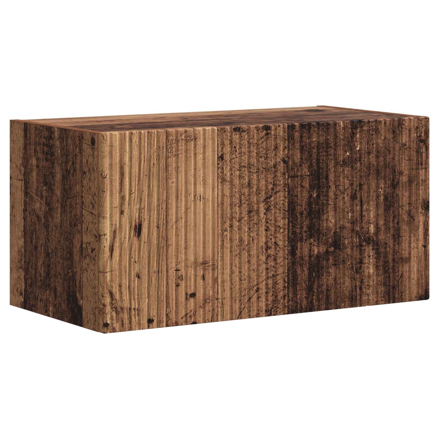 Tv-meubelset Wandgemonteerd 4 pcs Oudhout Bewerkt hout is nu te koop bij PeponiXL, paradijselijk wonen!