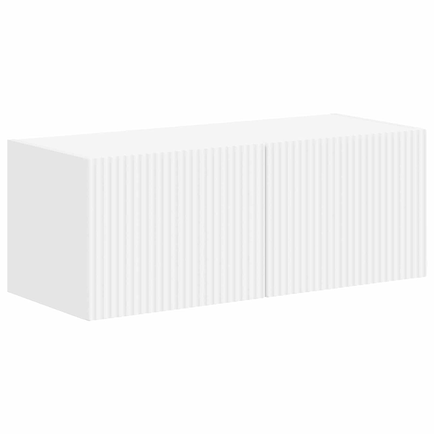 Tv-meubelset Wandgemonteerd 4 pcs Wit Bewerkt hout is nu te koop bij PeponiXL, paradijselijk wonen!
