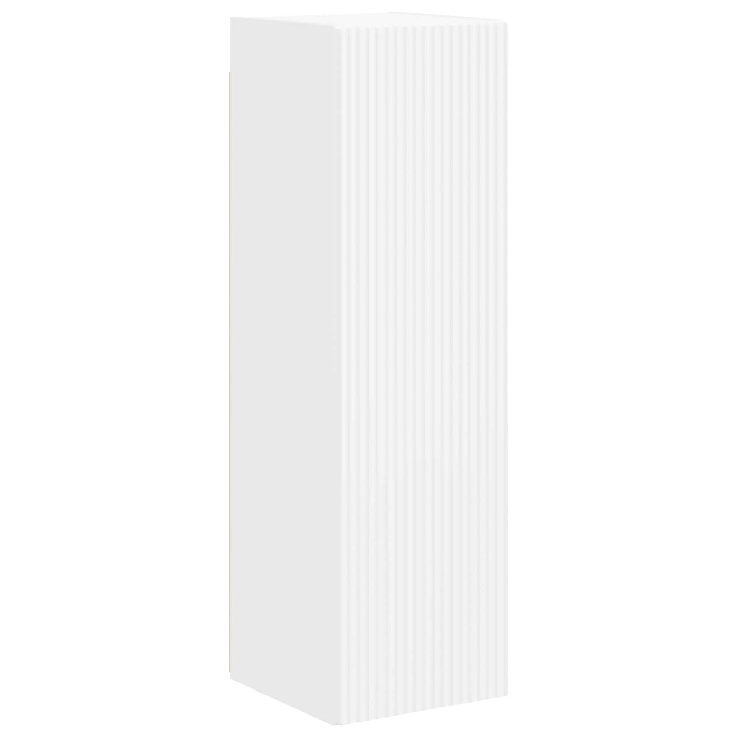 Tv-meubelset Wandgemonteerd 4 pcs Wit Bewerkt hout is nu te koop bij PeponiXL, paradijselijk wonen!