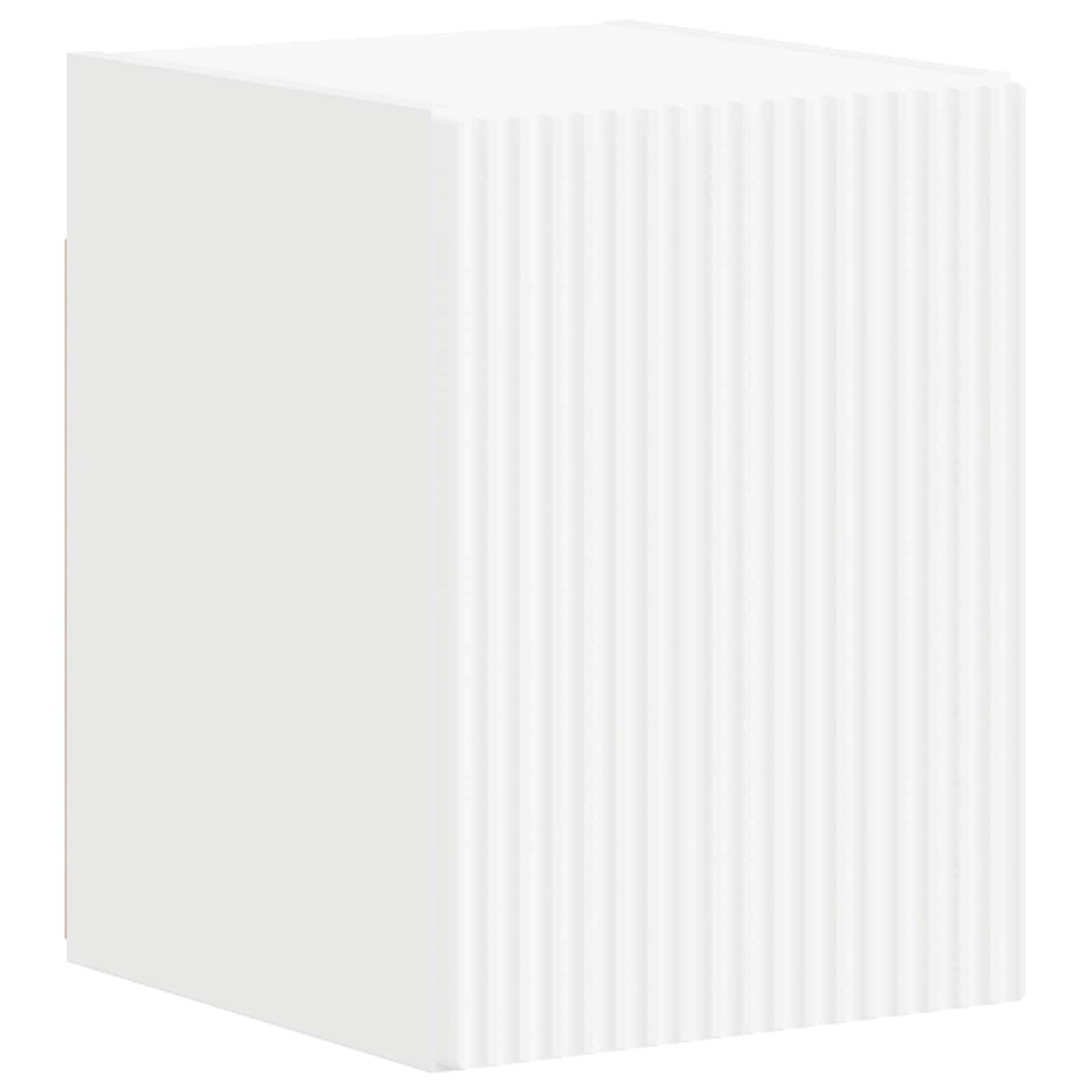 Tv-meubelset Wandgemonteerd 4 pcs Wit Bewerkt hout is nu te koop bij PeponiXL, paradijselijk wonen!