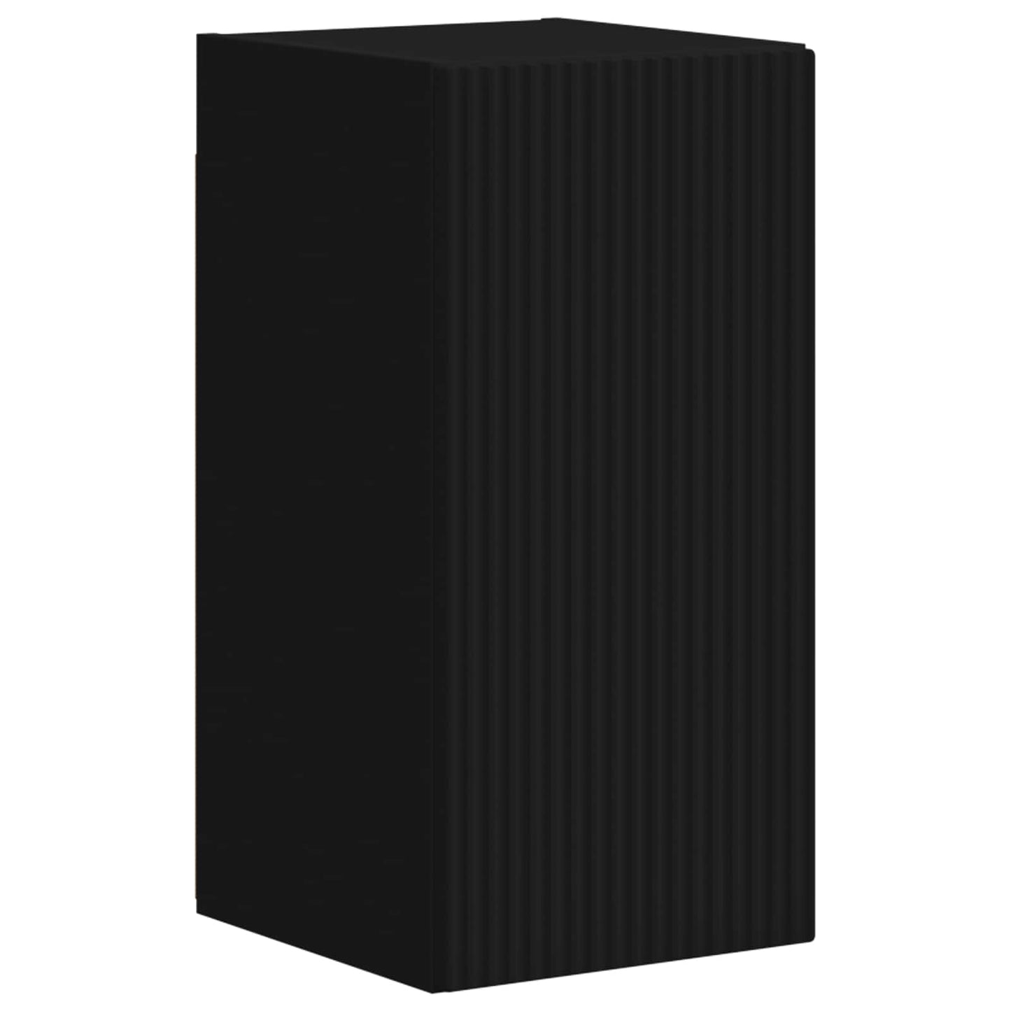 Tv-meubelset Wandgemonteerd 4 pcs Zwart Bewerkt hout is nu te koop bij PeponiXL, paradijselijk wonen!