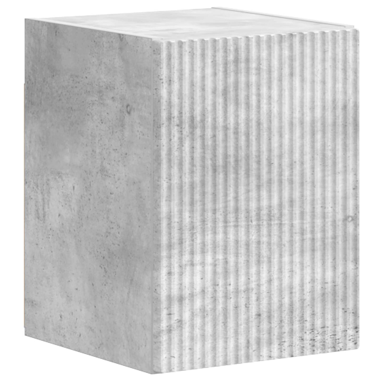 Tv-meubelset Wandgemonteerd 4 pcs Beton Grijs Bewerkt hout is nu te koop bij PeponiXL, paradijselijk wonen!