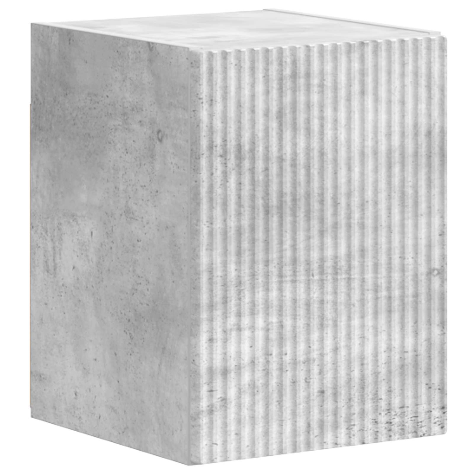 Tv-meubelset Wandgemonteerd 4 pcs Beton Grijs Bewerkt hout is nu te koop bij PeponiXL, paradijselijk wonen!