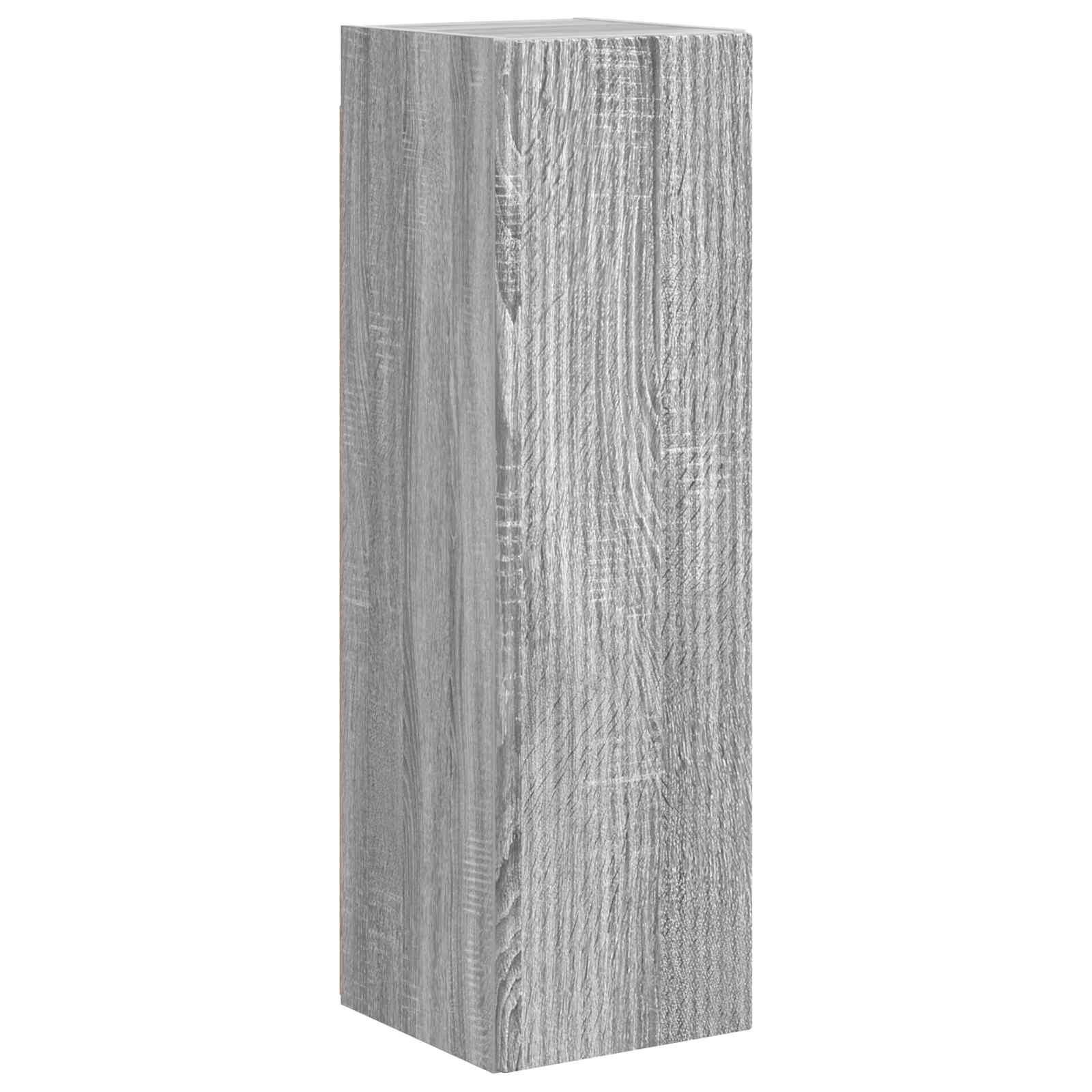 Tv-meubelset Wandgemonteerd 4 pcs Grijs Sonoma Bewerkt hout is nu te koop bij PeponiXL, paradijselijk wonen!