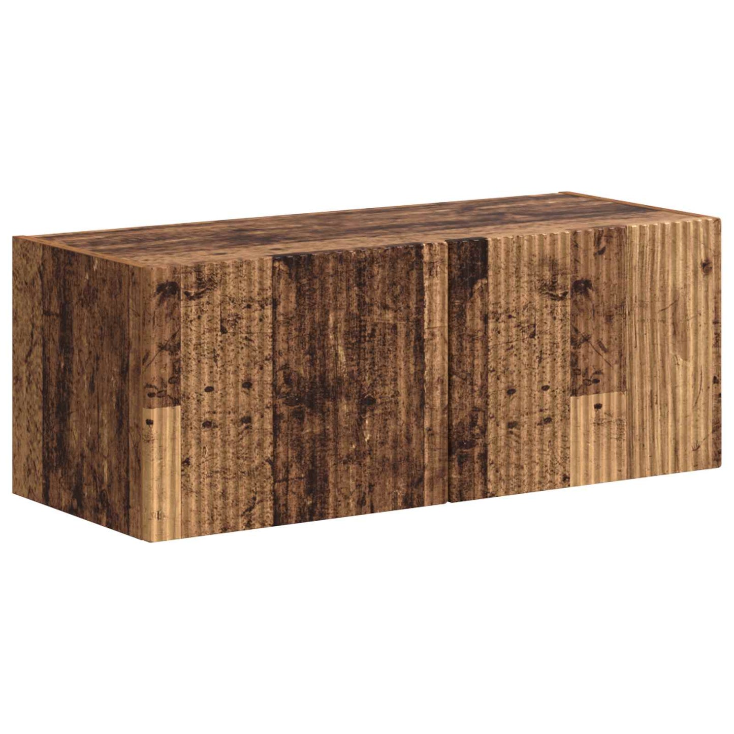 Tv-meubelset Wandgemonteerd 4 pcs Oudhout Bewerkt hout is nu te koop bij PeponiXL, paradijselijk wonen!