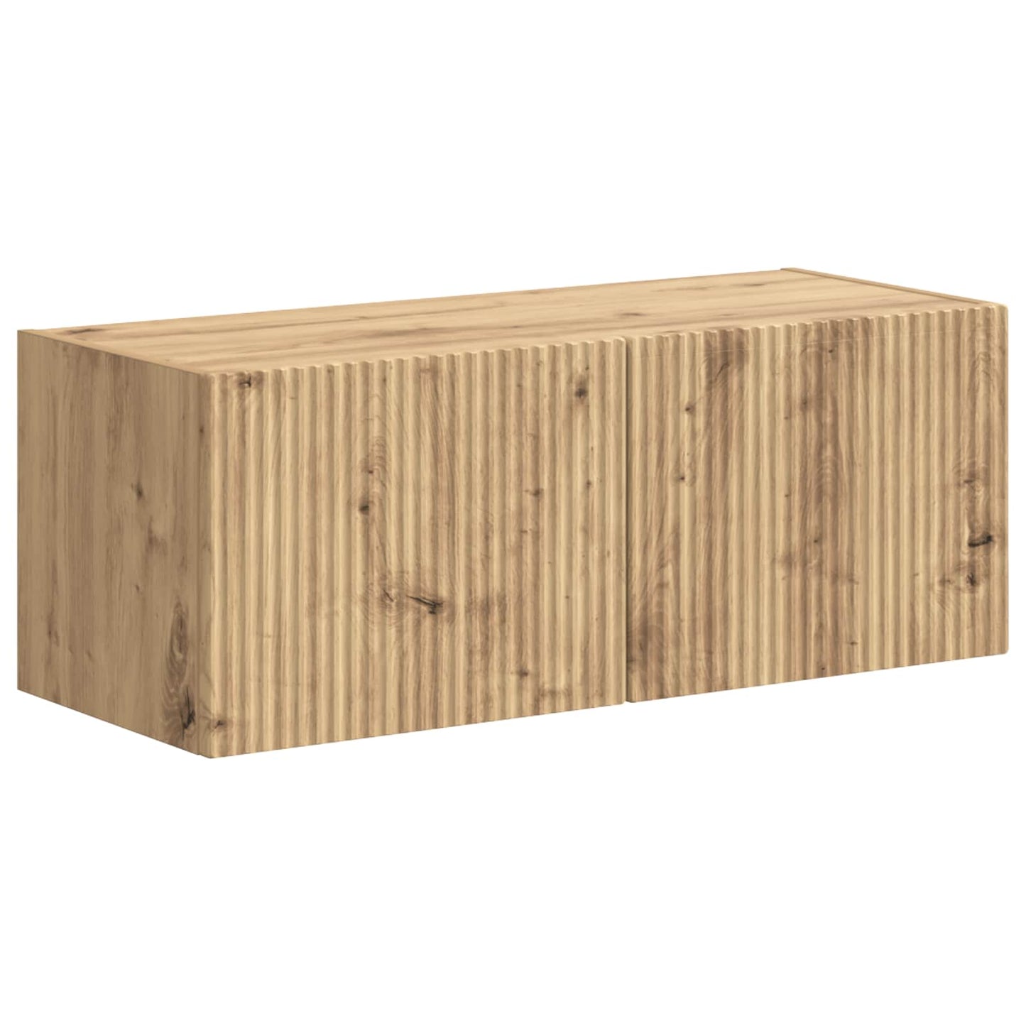 Tv-meubelset Wandgemonteerd 4 pcs Artisan Eiken Bewerkt hout is nu te koop bij PeponiXL, paradijselijk wonen!