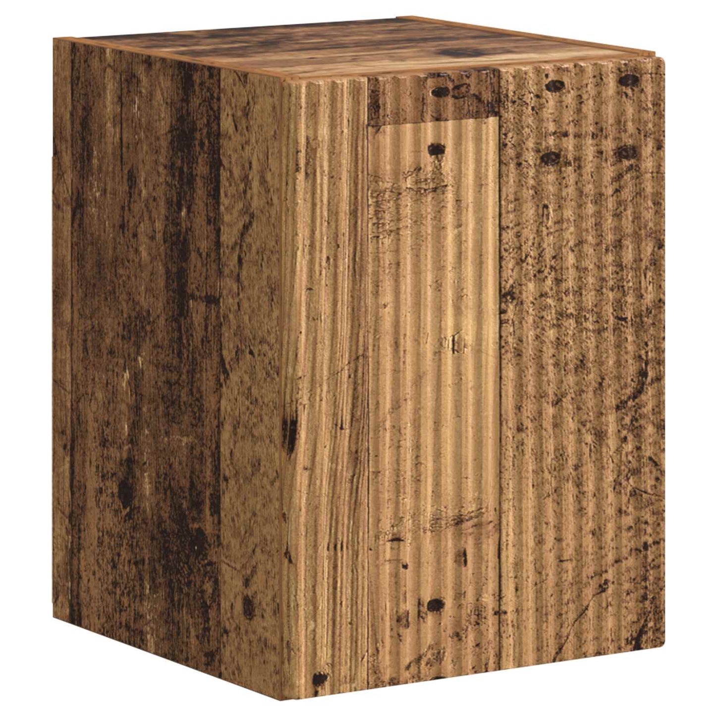 Tv-meubelset Wandgemonteerd 4 pcs Oudhout Bewerkt hout is nu te koop bij PeponiXL, paradijselijk wonen!