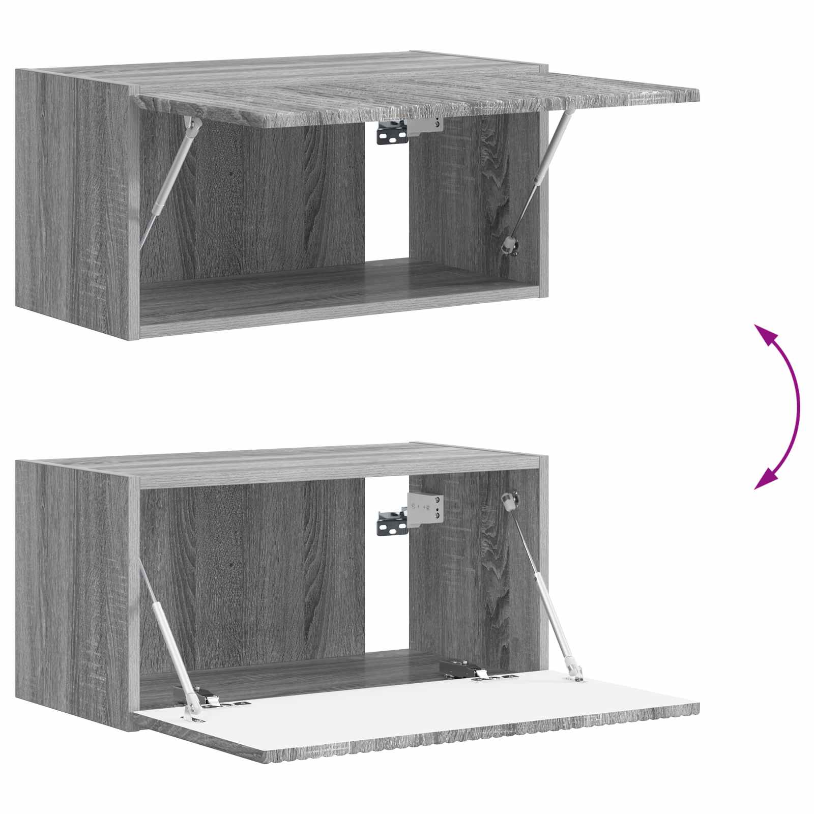 Tv-meubelset Wandgemonteerd 5 pcs Wit Bewerkt hout is nu te koop bij PeponiXL, paradijselijk wonen!