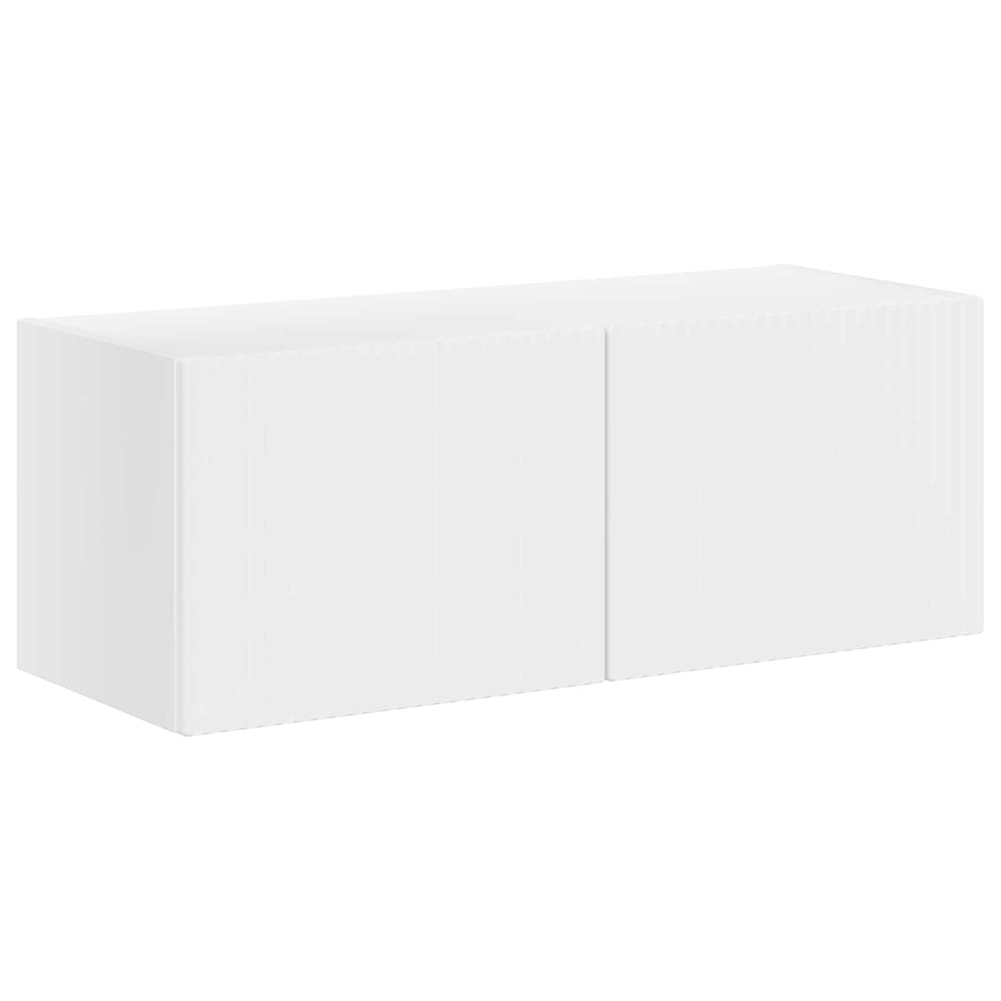 Tv-meubelset Wandgemonteerd 6 pcs Wit Bewerkt hout is nu te koop bij PeponiXL, paradijselijk wonen!