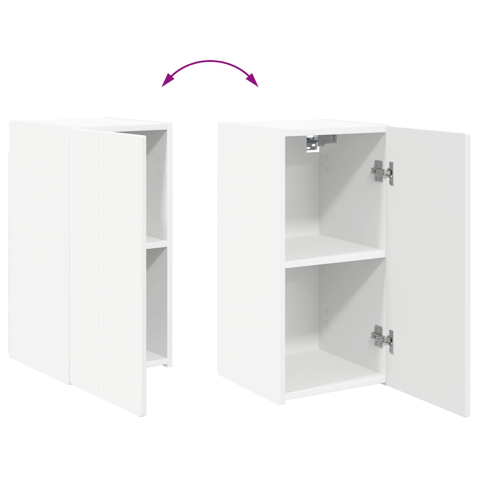 Tv-meubelset Wandgemonteerd 6 pcs Wit Bewerkt hout is nu te koop bij PeponiXL, paradijselijk wonen!
