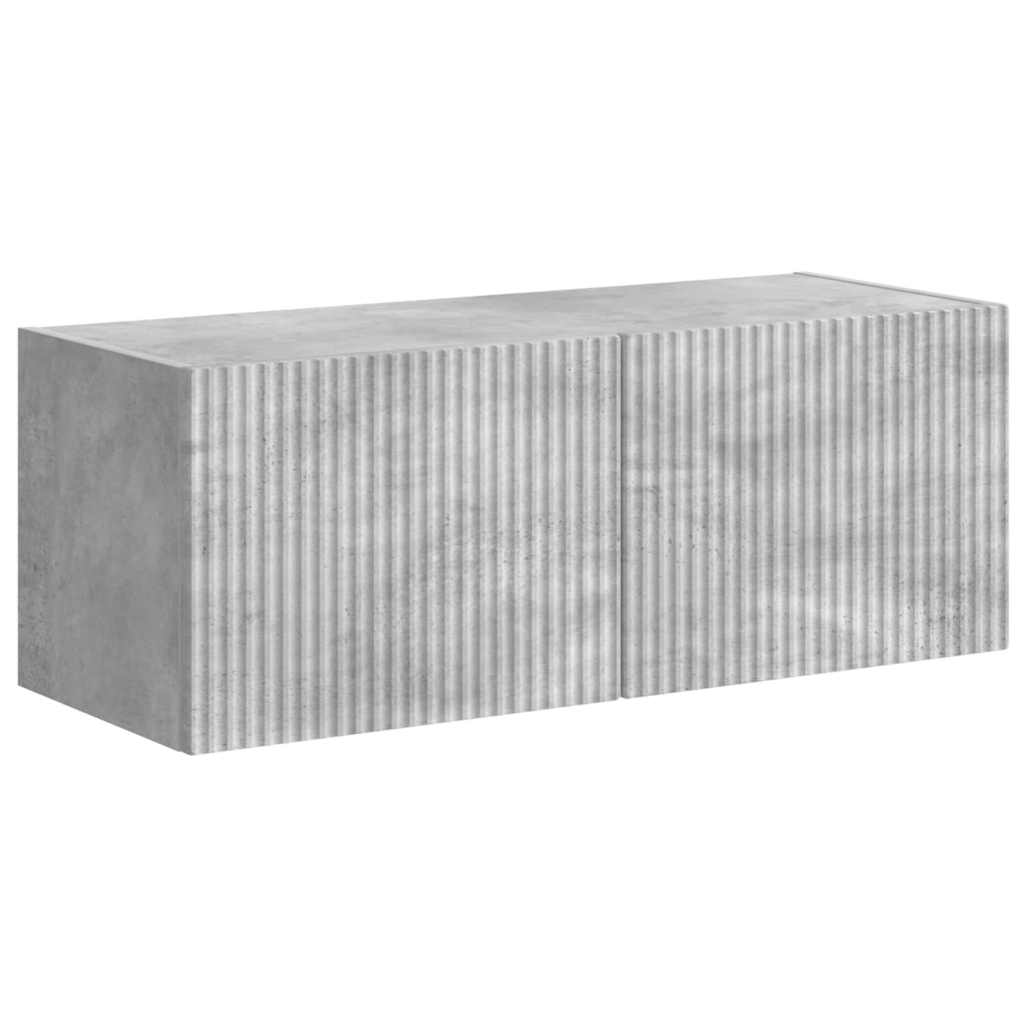 Tv-meubelset Wandgemonteerd 6 pcs Beton Grijs Bewerkt hout is nu te koop bij PeponiXL, paradijselijk wonen!