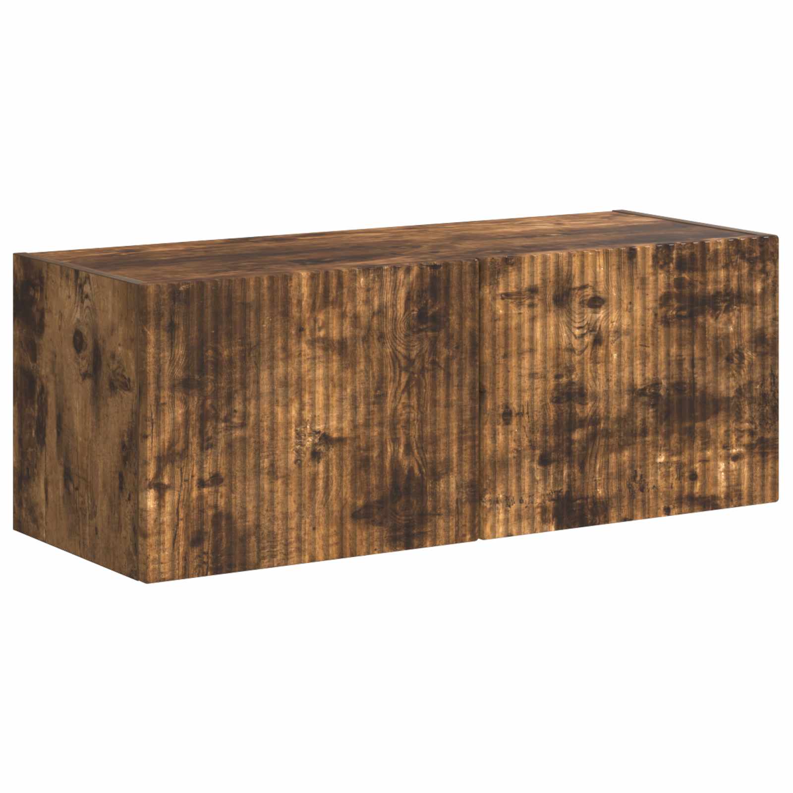 Tv-meubelset Wandgemonteerd 6 pcs Gerookt eiken Bewerkt hout is nu te koop bij PeponiXL, paradijselijk wonen!